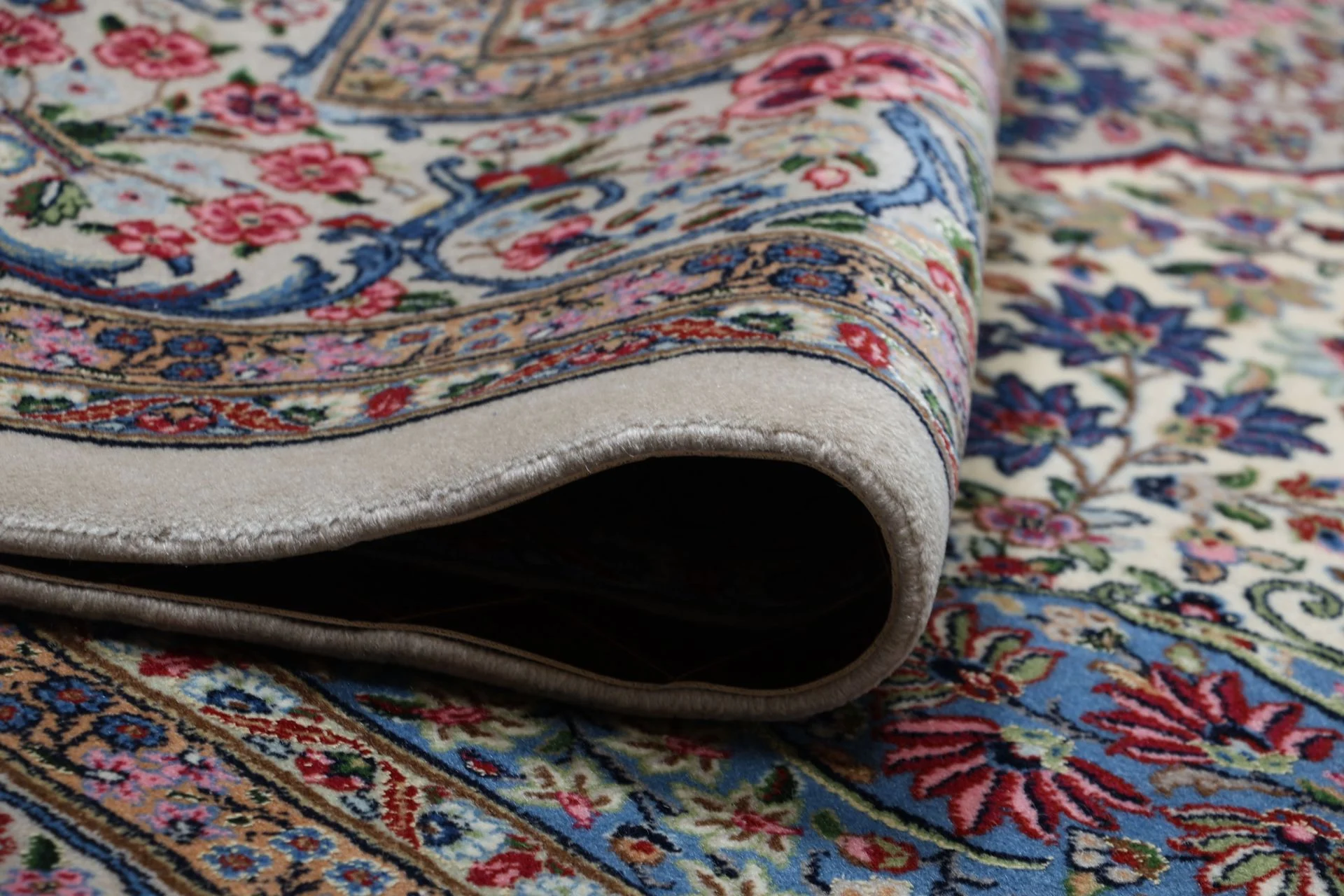Hand-Knotted Kerman Persian Rug, 250 × 300 cm, Wool & Silk - Image 10