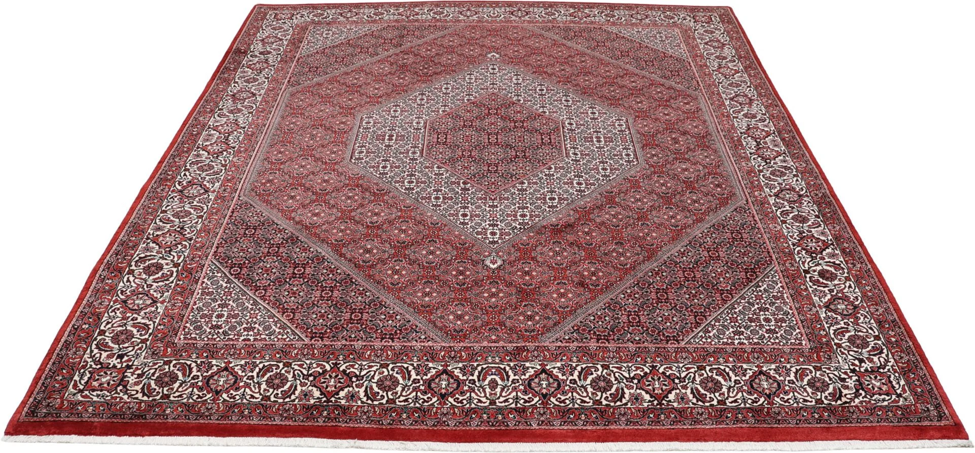 Alternative view of Bijar Persian Rug 255 × 297 cm in Wool & Silk, hand-knotted