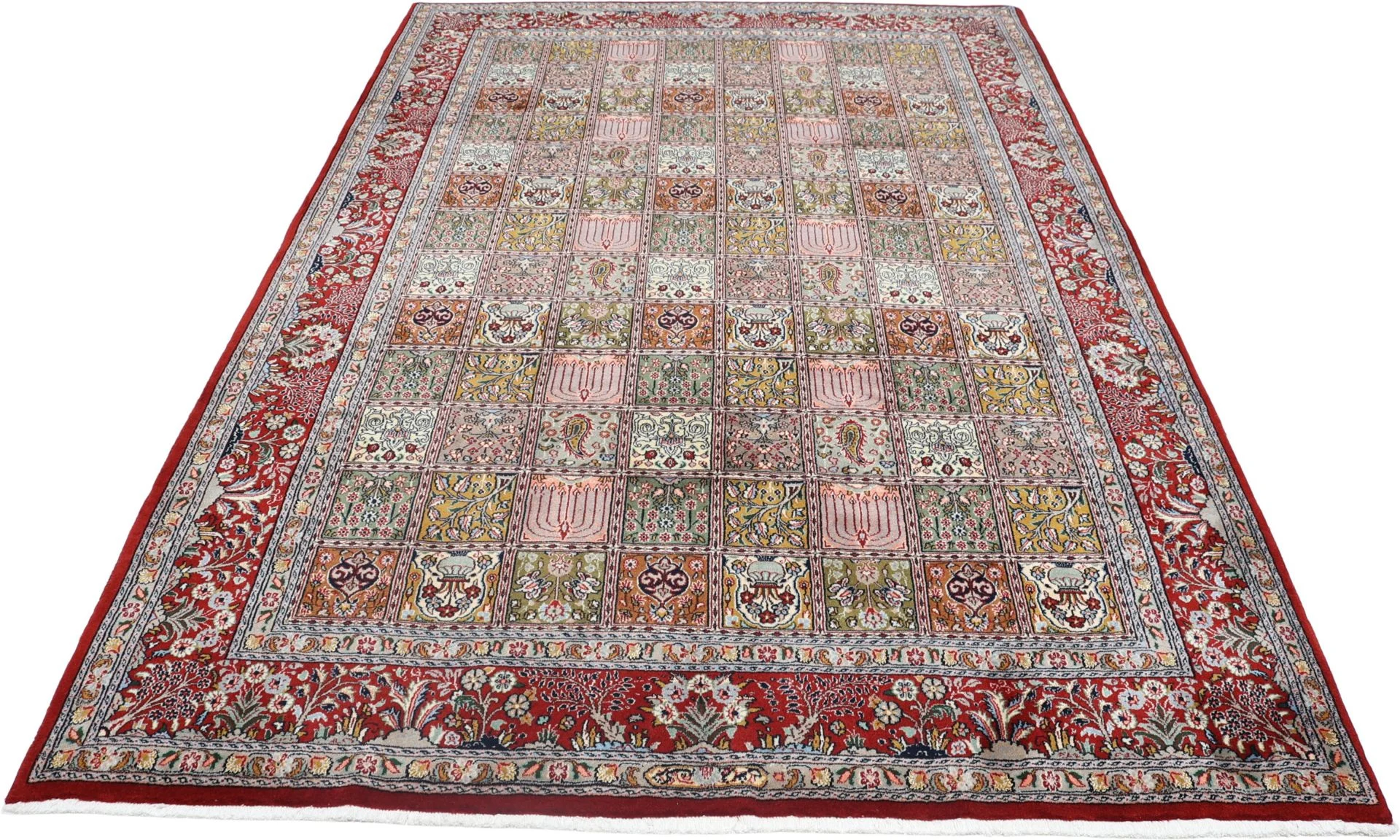 Alternative view of Hand-Knotted Moud Persian Rug, 207 × 300 cm, Wool & Silk