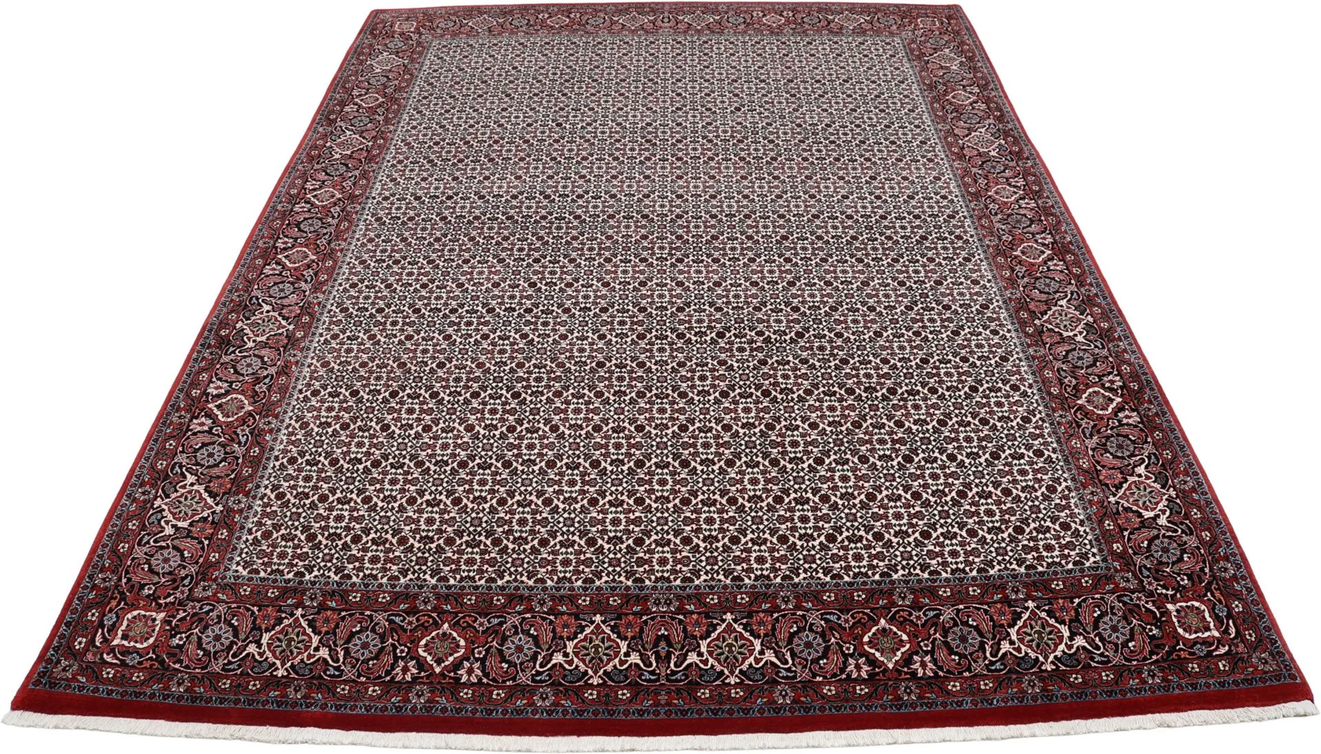Hand-Knotted Bijar Persian Rug, 258 × 355 cm, Wool - Image 2