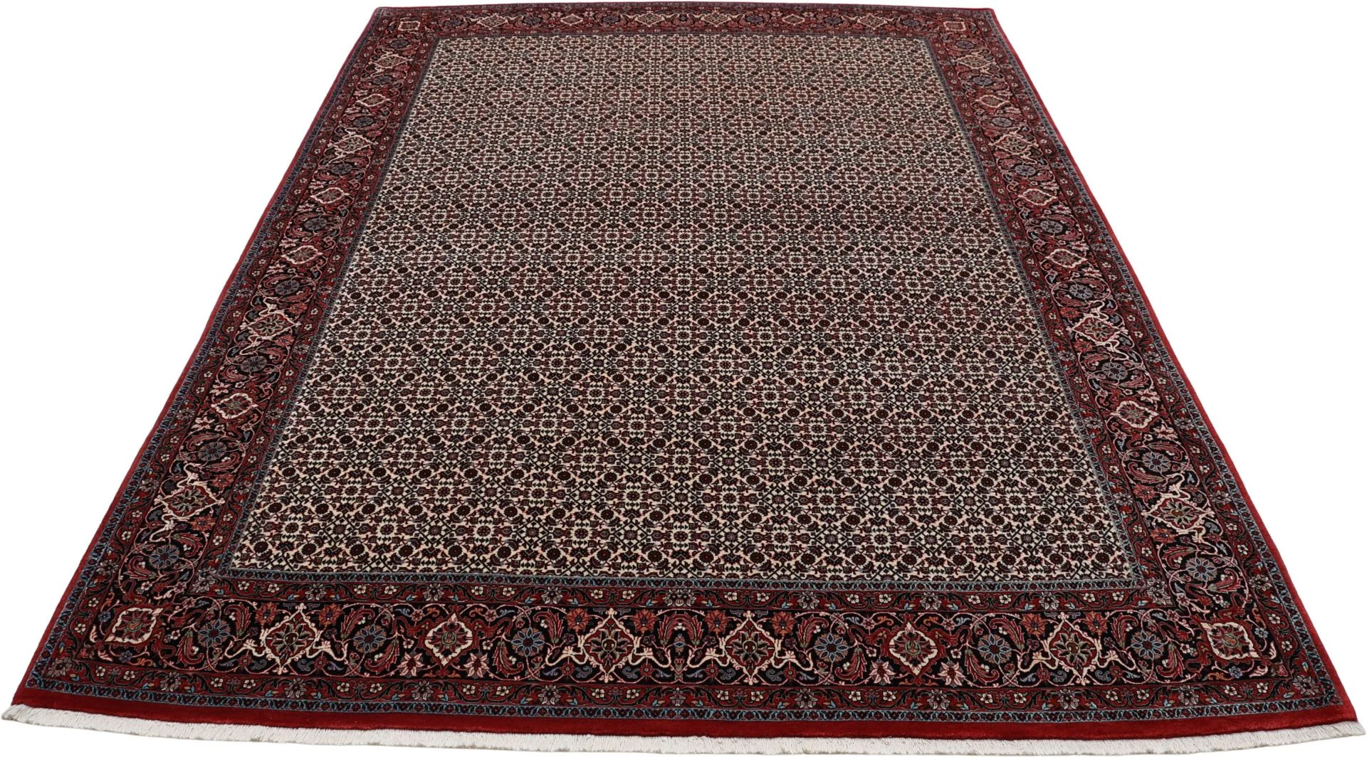 Hand-Knotted Bijar Persian Rug, 258 × 355 cm, Wool - Image 7