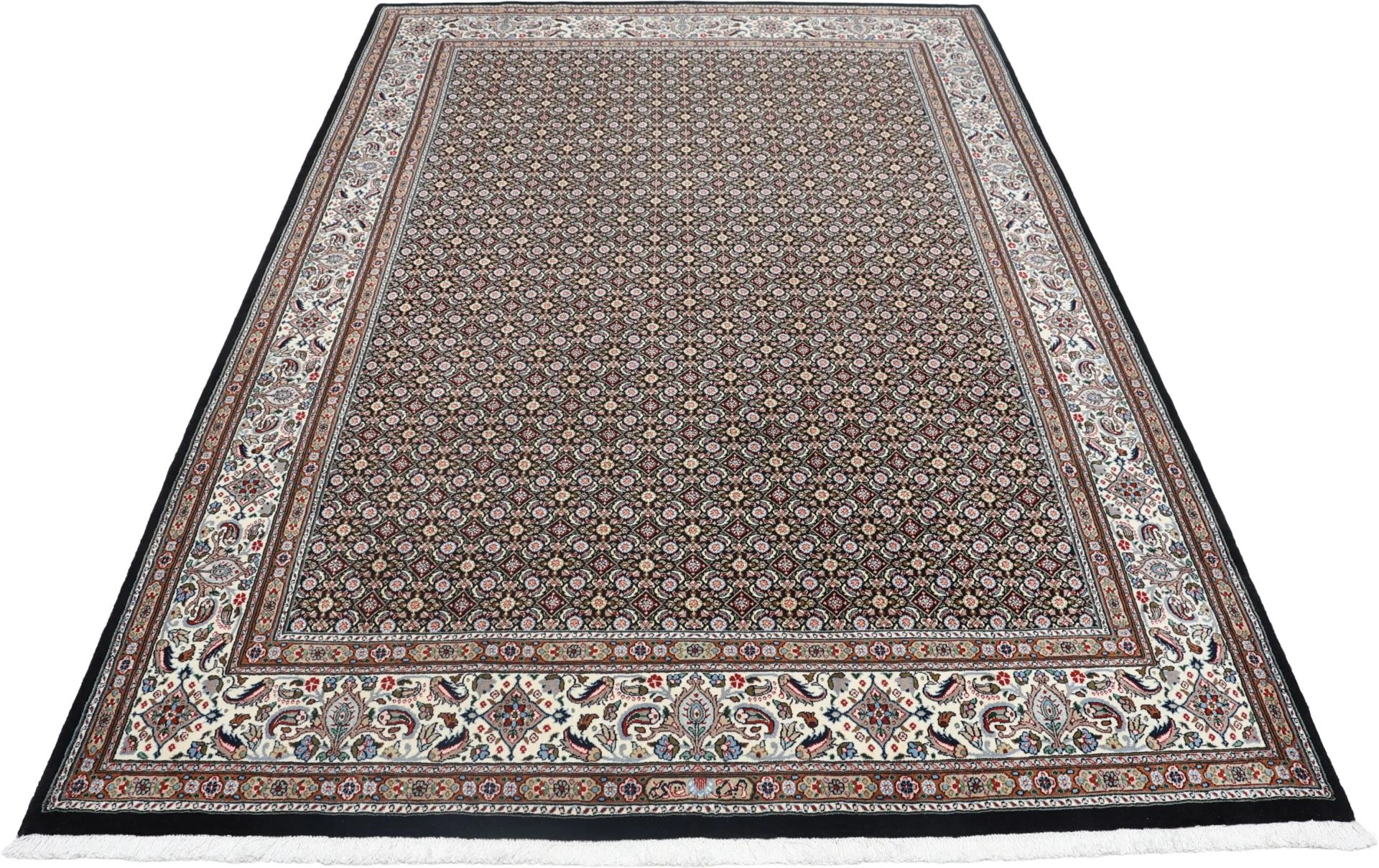 Alternative view of Moud Persian Rug 210 × 297 cm in Wool & Silk, hand-knotted