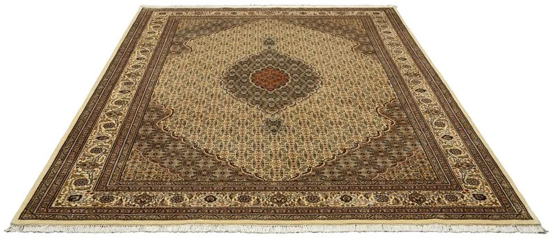 Alternative view of Hand-Knotted Tabriz Indian Rug, 251 × 350 cm, Wool & Silk