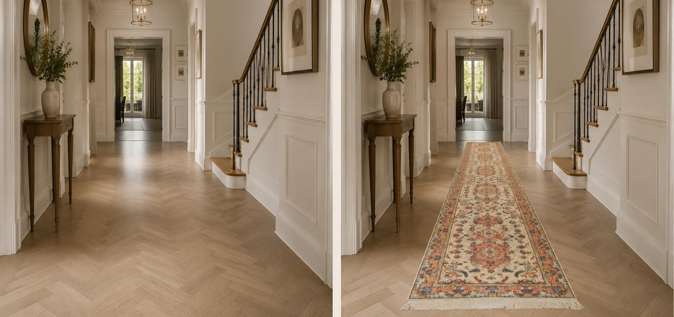 Tabriz Persian Rug 680 × 85 cm in Wool & Silk, hand-knotted - Image 8