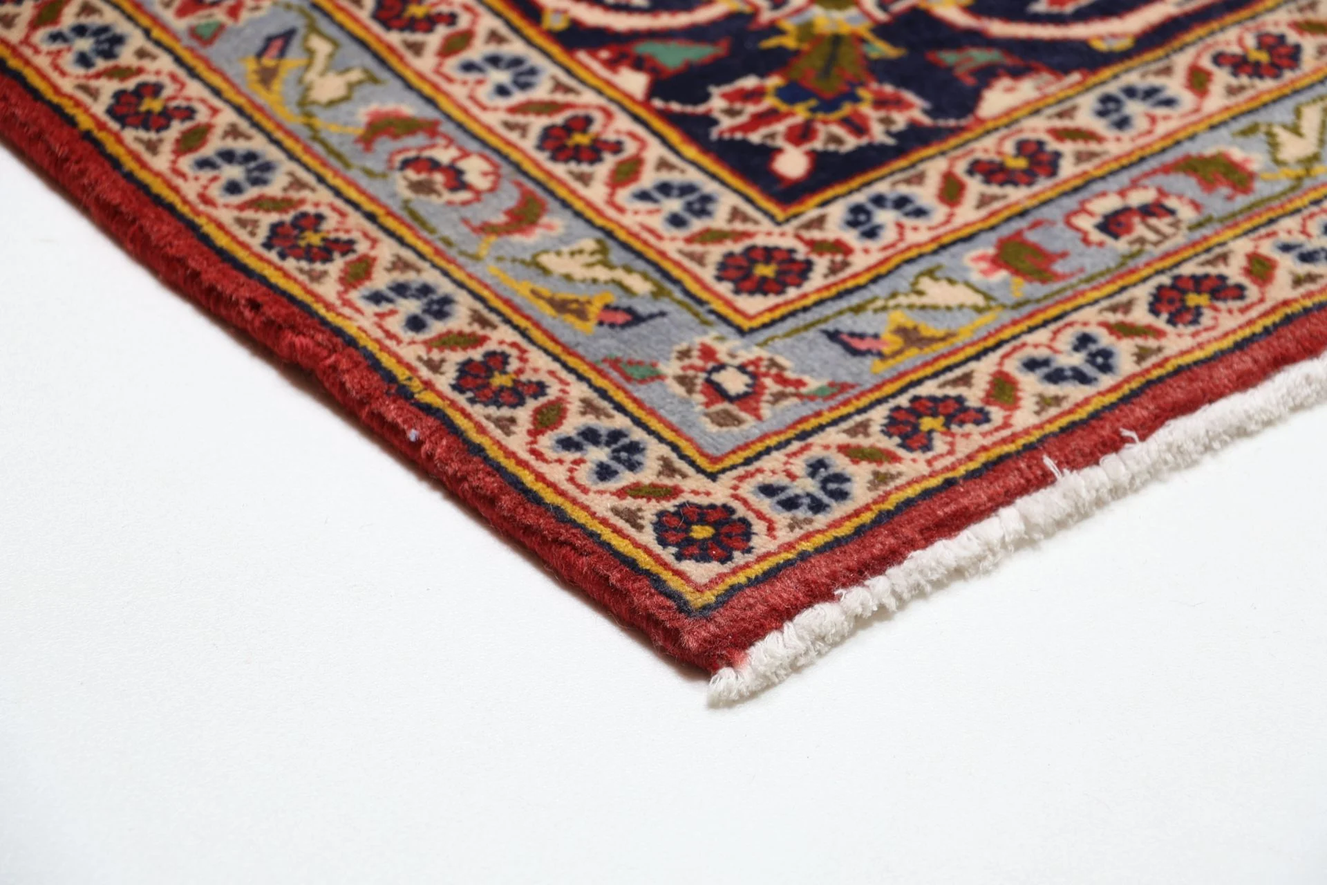 Hand-Knotted Kashan Persian Rug, 255 × 360 cm, Wool - Image 6