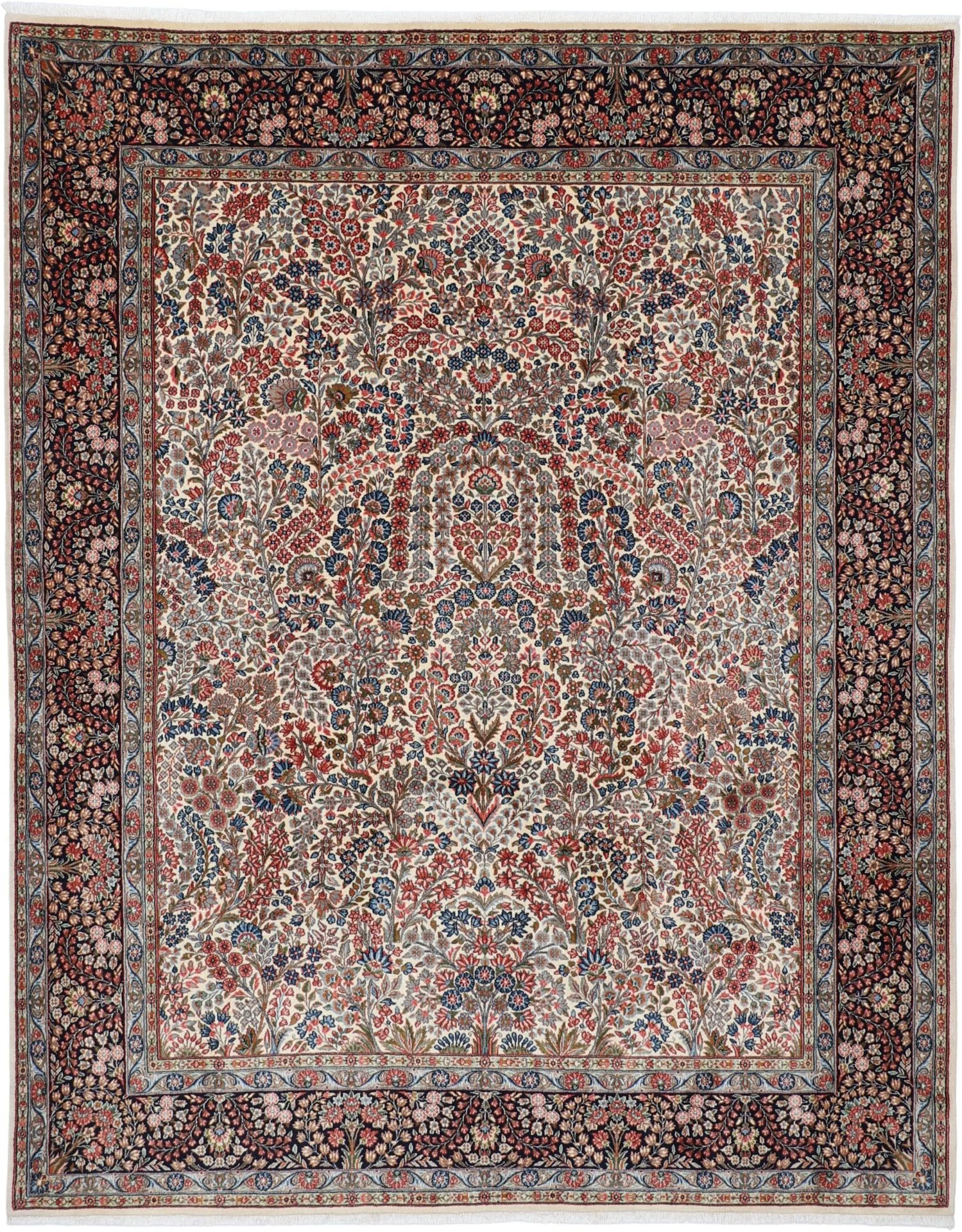Hand-Knotted Kerman Persian Rug, 220 × 280 cm, Wool