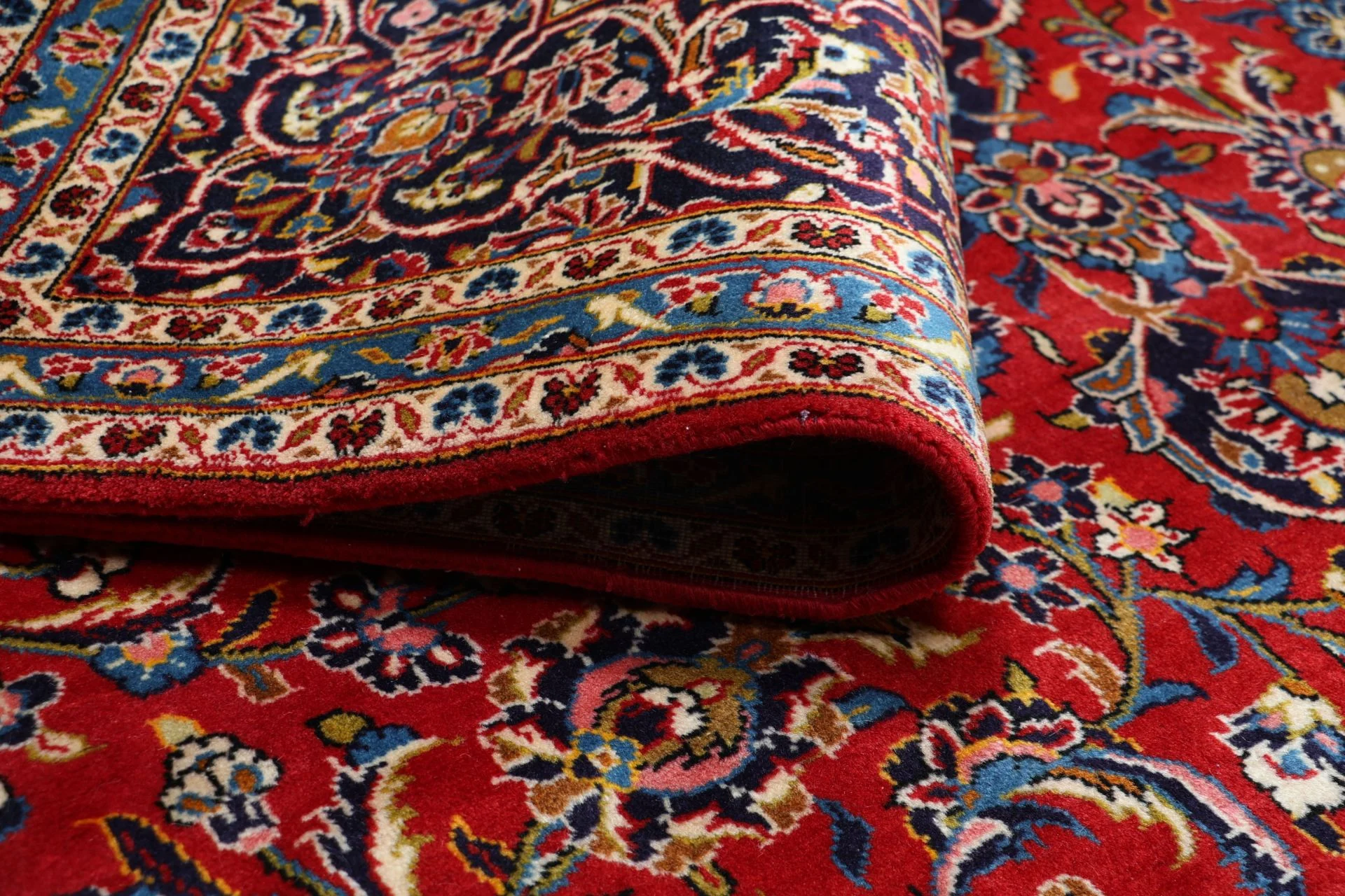 Hand-Knotted Kashan Persian Rug, 247 × 360 cm, Wool - Image 10