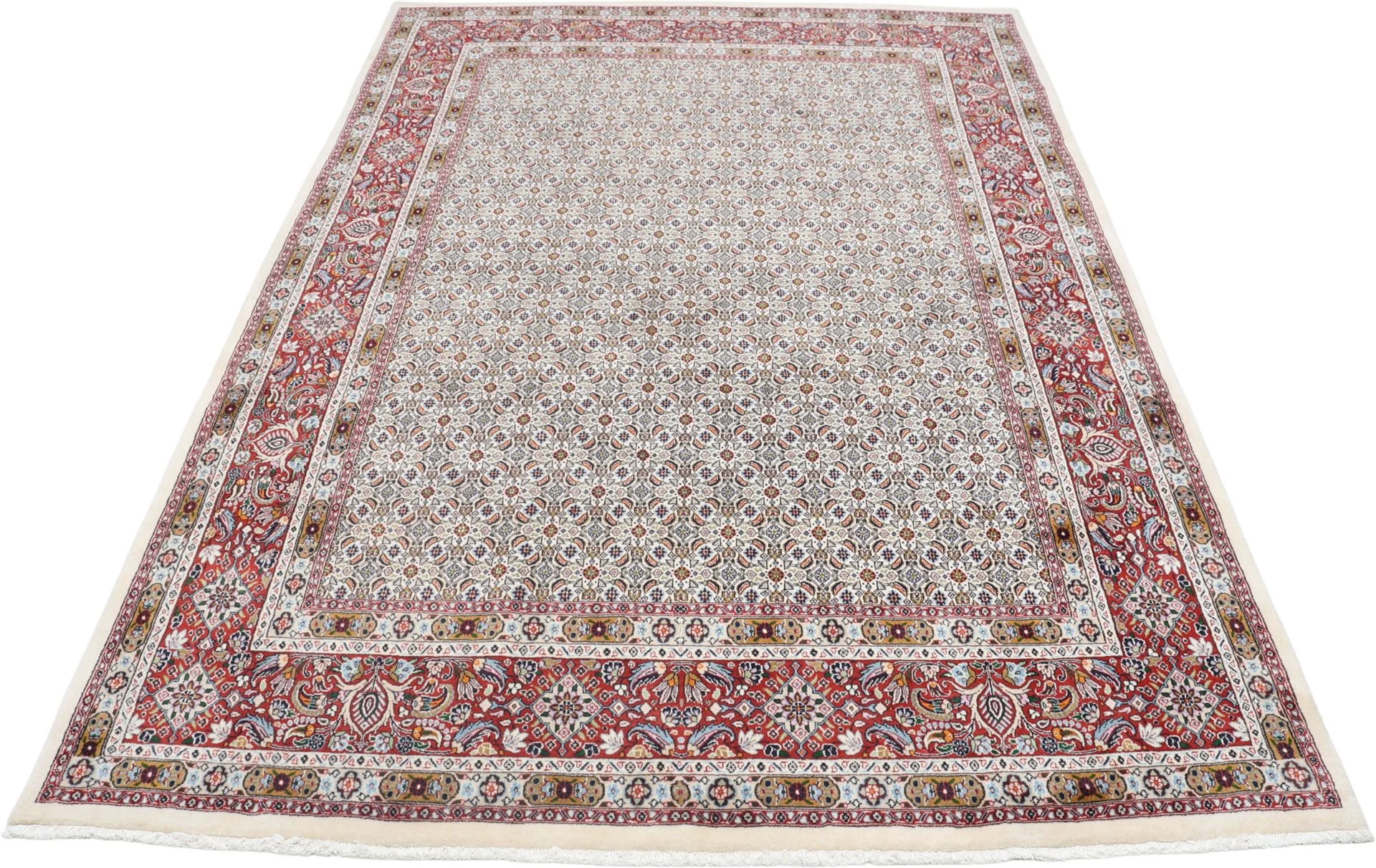 Alternative view of Moud Persian Rug 207 × 300 cm in Wool, hand-knotted