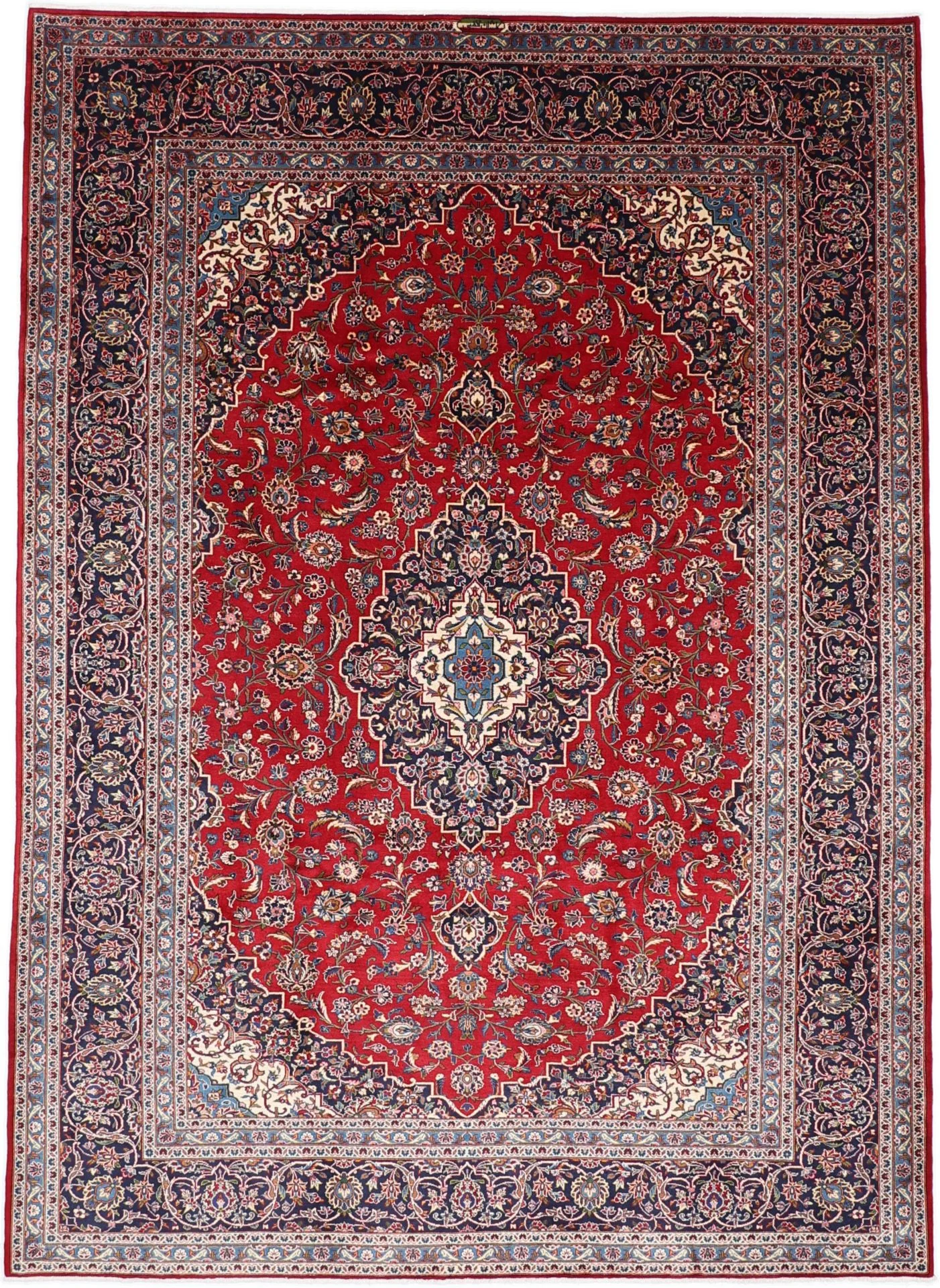 Kashan Persian Rug 245 × 340 cm in Wool, hand-knotted