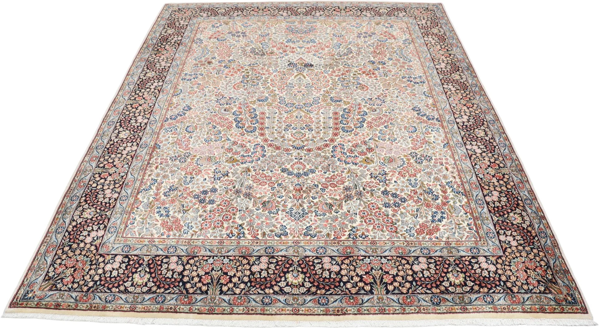 Alternative view of Hand-Knotted Kerman Persian Rug, 220 × 280 cm, Wool