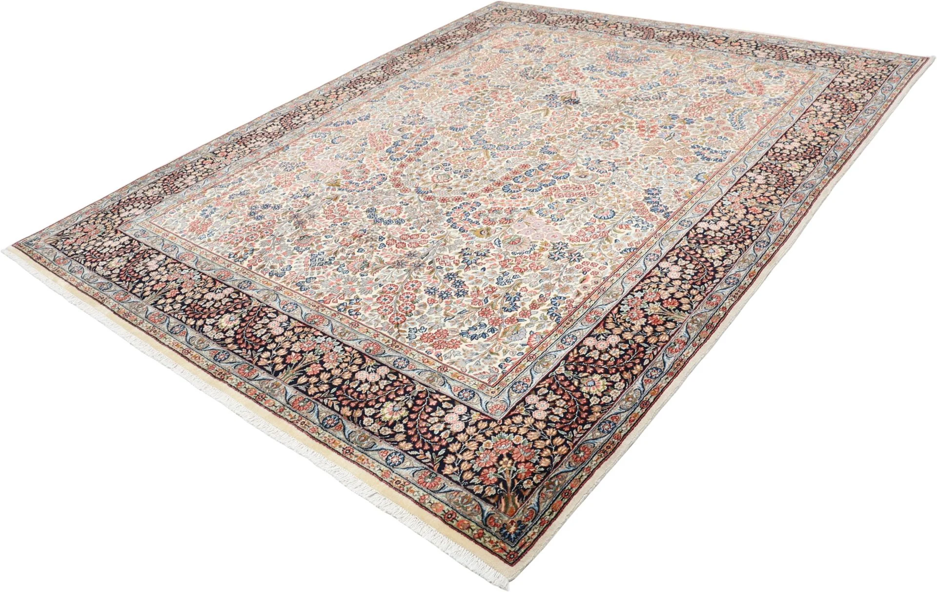 Hand-Knotted Kerman Persian Rug, 220 × 280 cm, Wool - Image 3