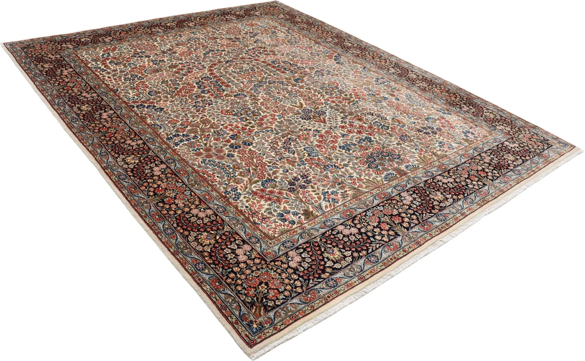 Hand-Knotted Kerman Persian Rug, 220 × 280 cm, Wool - Image 4