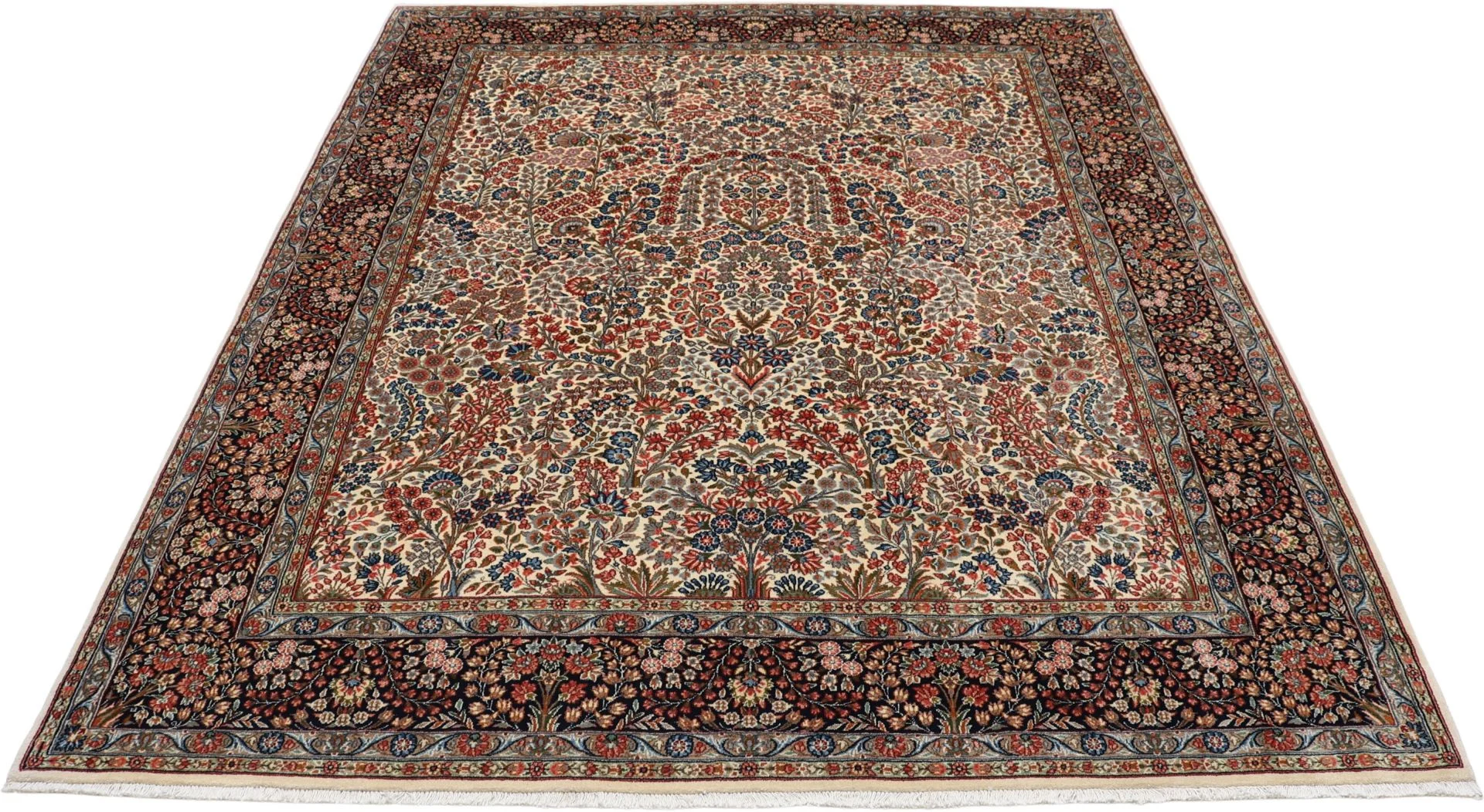 Hand-Knotted Kerman Persian Rug, 220 × 280 cm, Wool - Image 7
