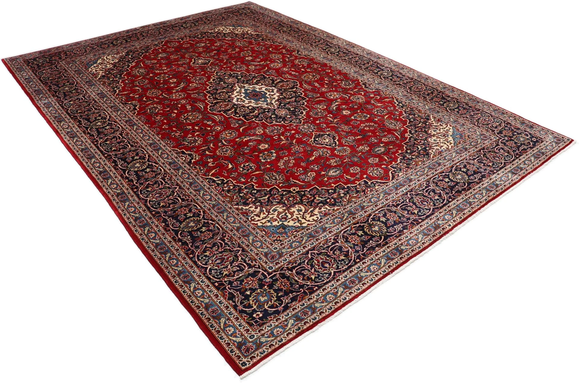 Kashan Persian Rug 245 × 340 cm in Wool, hand-knotted - Image 4