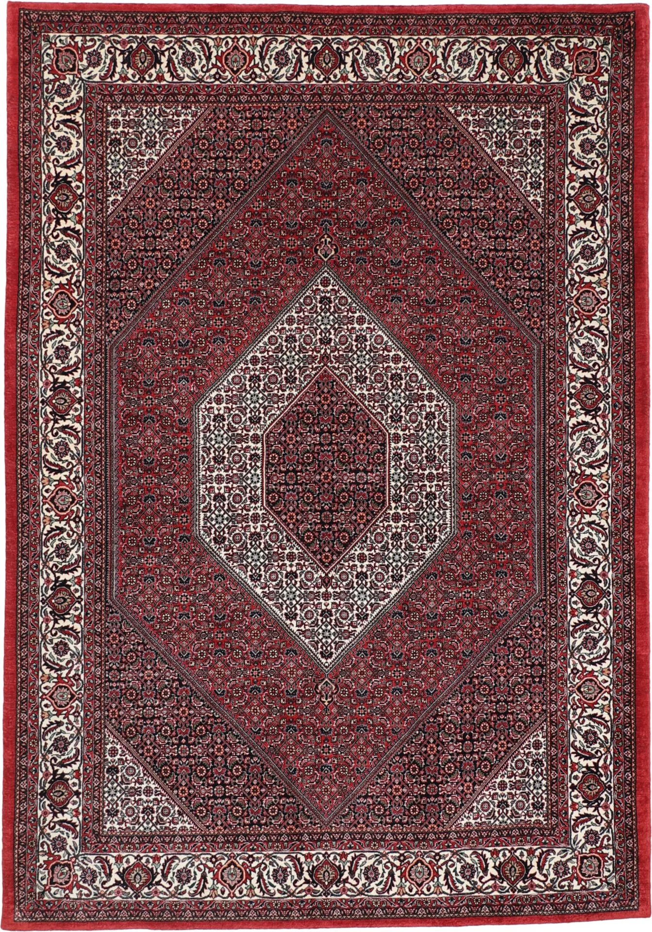 Hand-Knotted Bijar Persian Rug, 173 × 250 cm, Wool & Silk