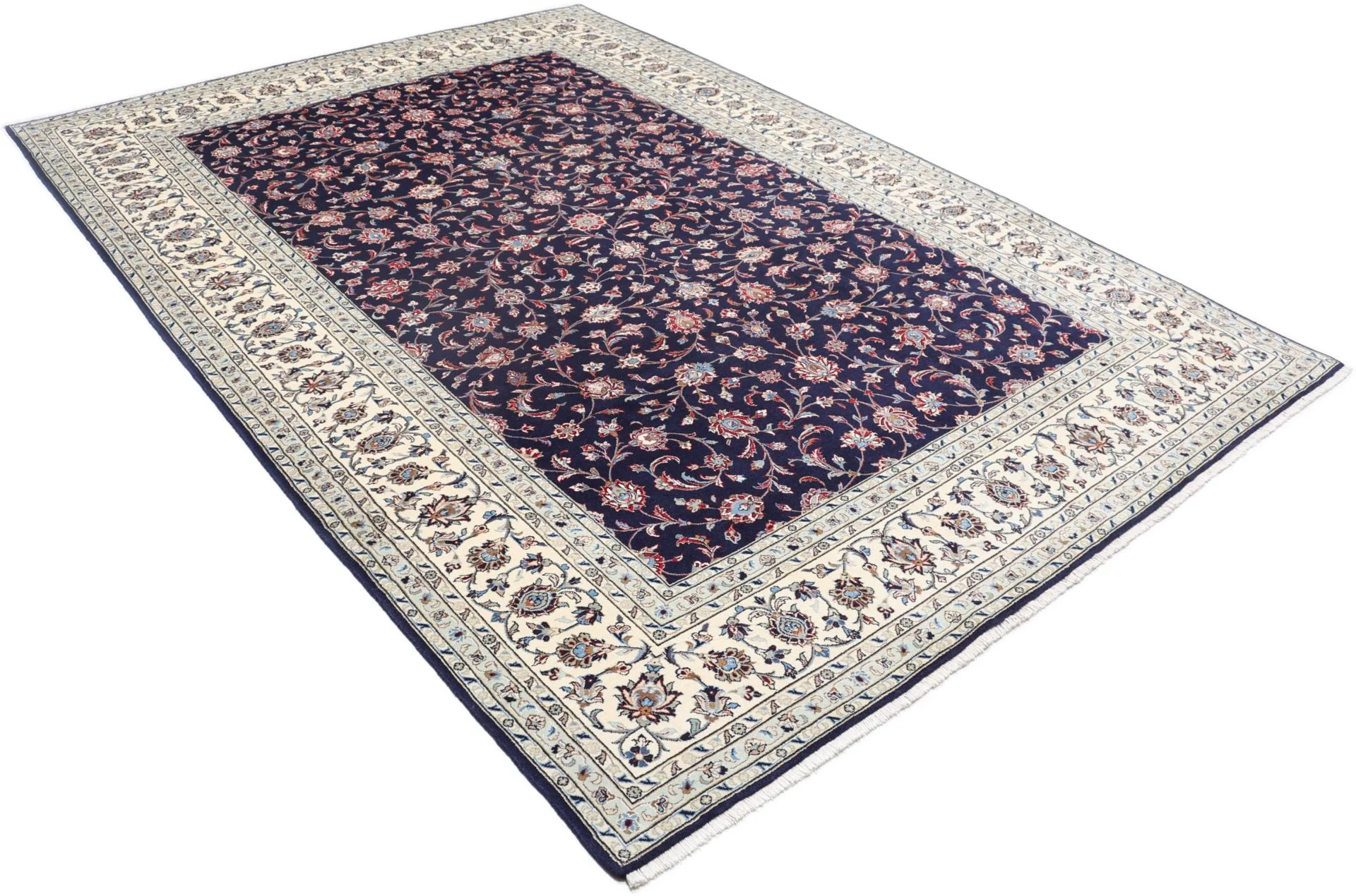 Wool & Silk Kashan Persian Rug 244 × 354 cm, hand-knotted - Image 4