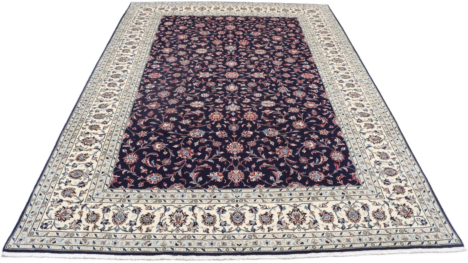 Wool & Silk Kashan Persian Rug 244 × 354 cm, hand-knotted - Image 5
