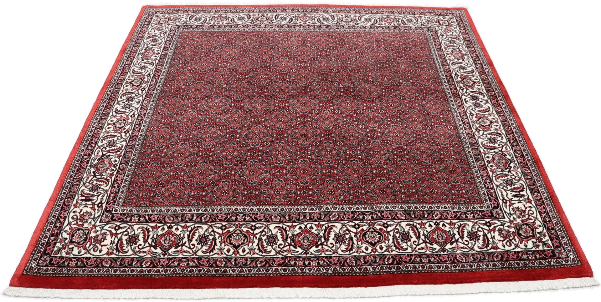 Alternative view of Wool & Silk Bijar Persian Rug 205 × 208 cm, hand-knotted