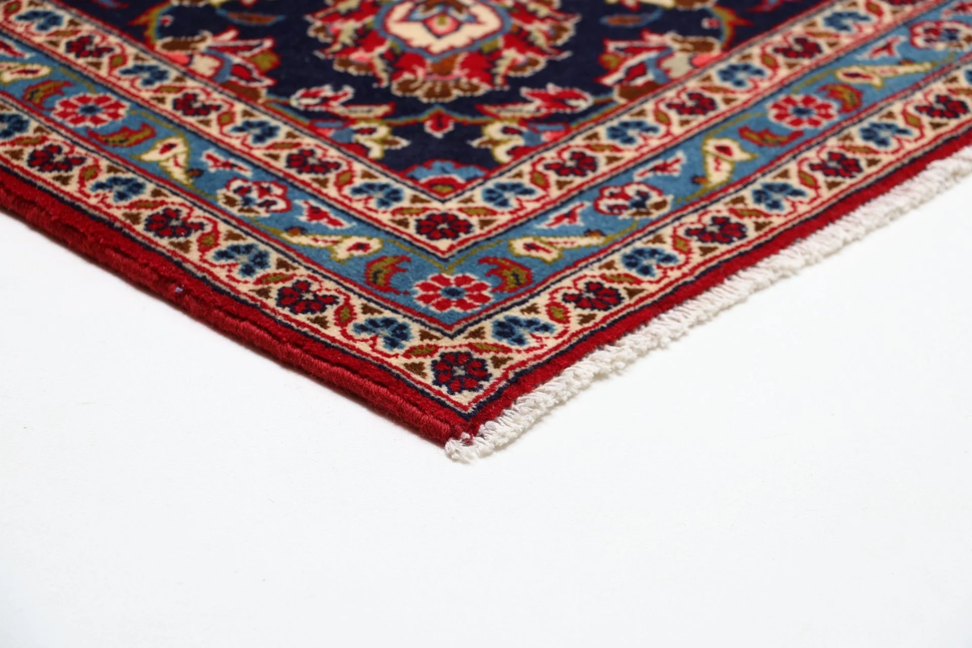 Hand-Knotted Kashan Persian Rug, 252 × 345 cm, Wool - Image 6