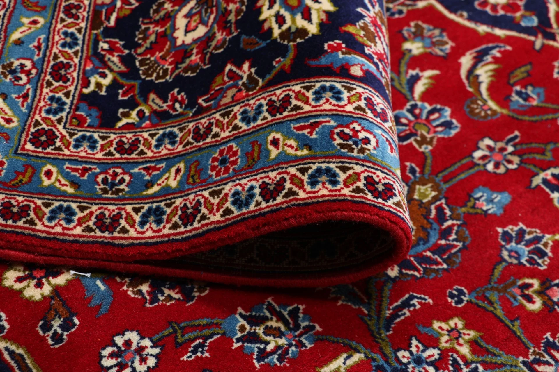 Hand-Knotted Kashan Persian Rug, 252 × 345 cm, Wool - Image 10