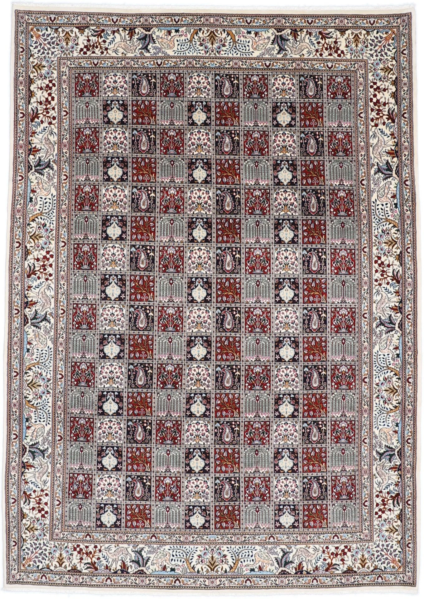Wool Moud Persian Rug 245 × 345 cm, hand-knotted