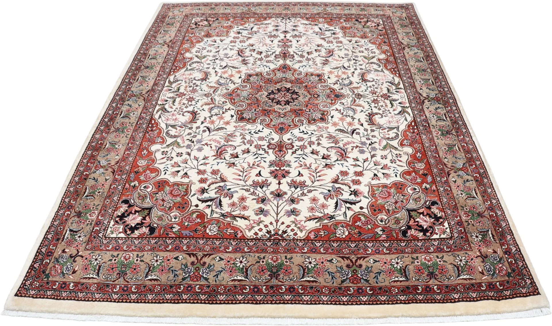 Alternative view of Hand-Knotted Bijar Persian Rug, 175 × 248 cm, Wool & Silk