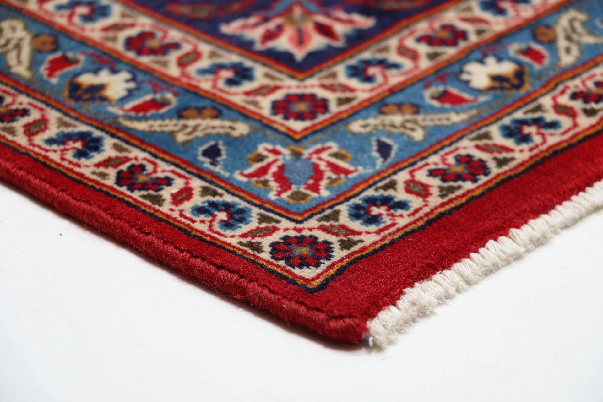 Hand-Knotted Kashan Persian Rug, 243 × 352 cm, Wool - Image 6