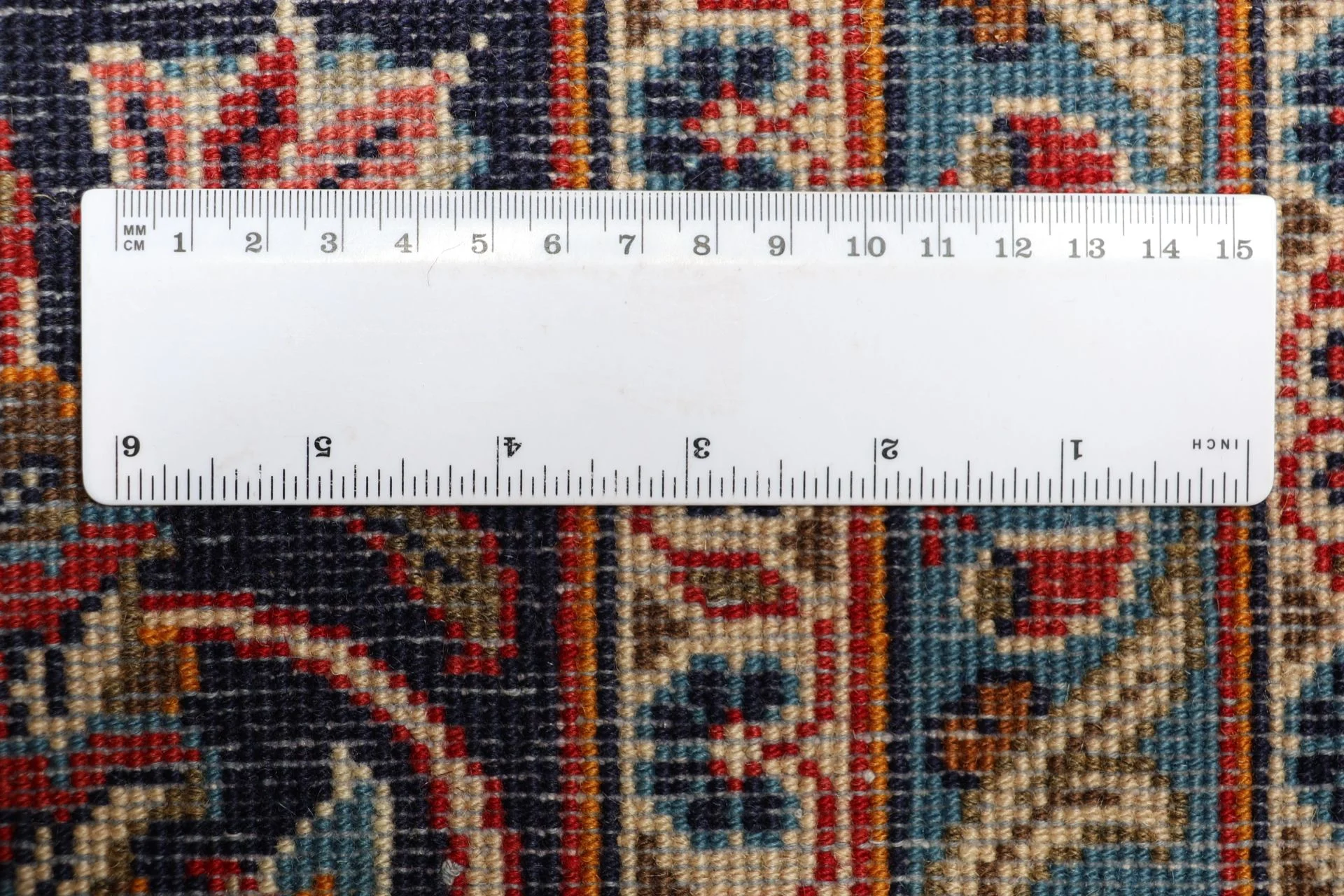 Hand-Knotted Kashan Persian Rug, 243 × 352 cm, Wool - Image 11