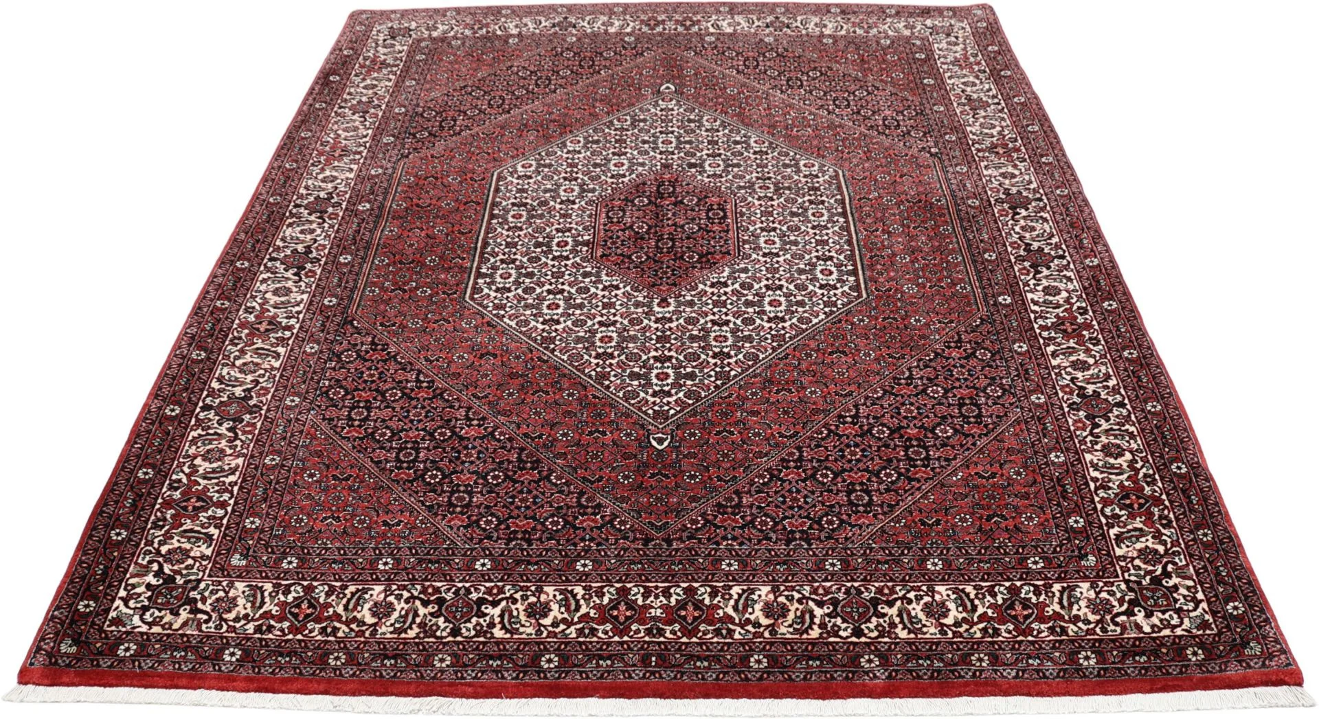 Alternative view of Bijar Persian Rug 177 × 236 cm in Wool & Silk, hand-knotted