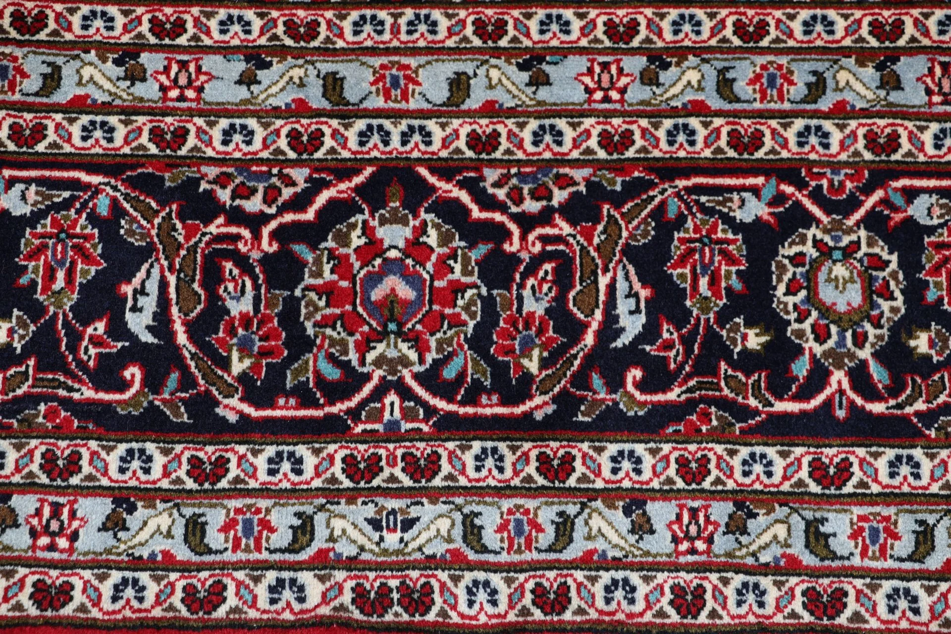 Hand-Knotted Kashan Persian Rug, 245 × 345 cm, Wool - Image 8
