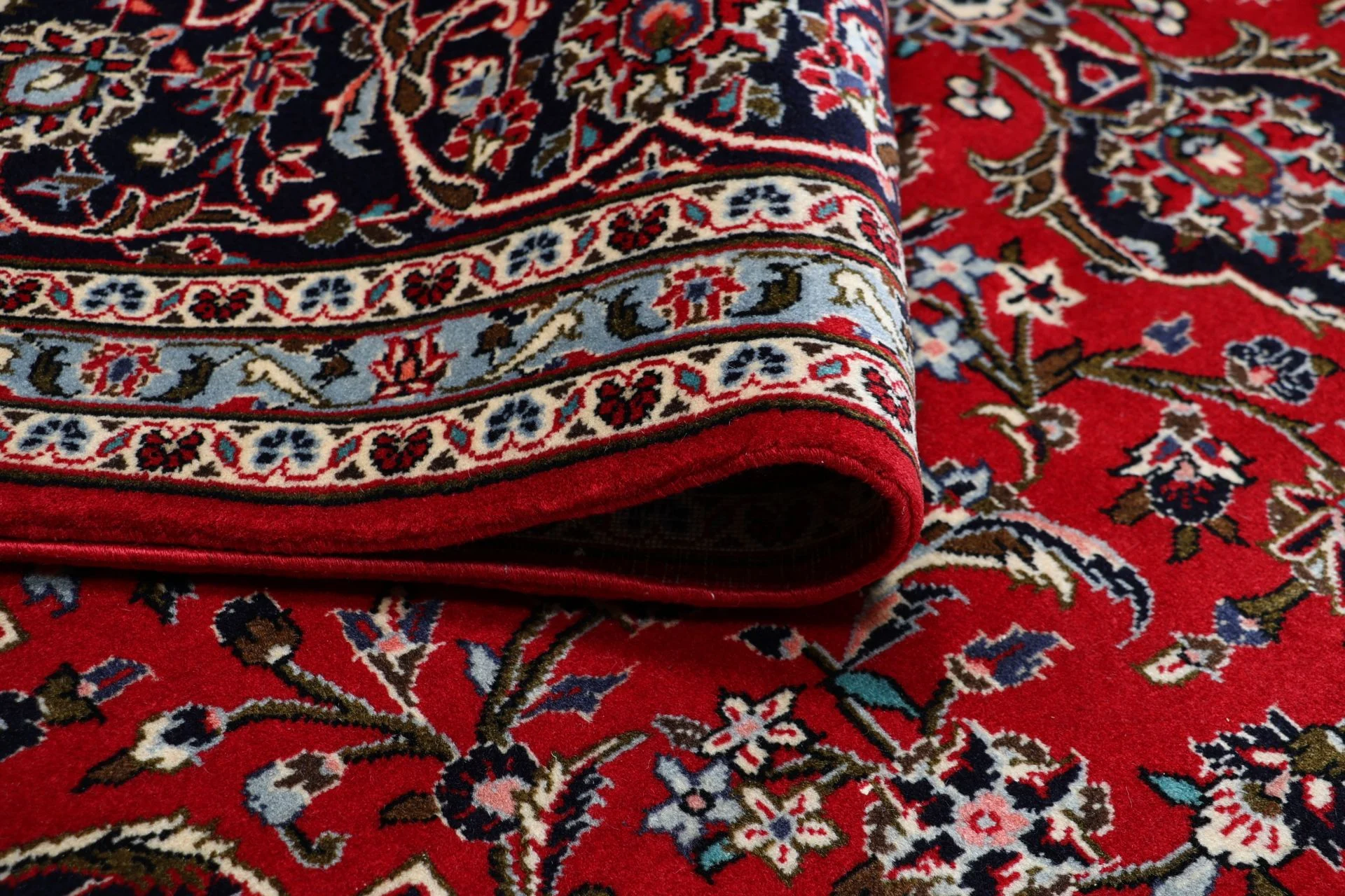 Hand-Knotted Kashan Persian Rug, 245 × 345 cm, Wool - Image 10