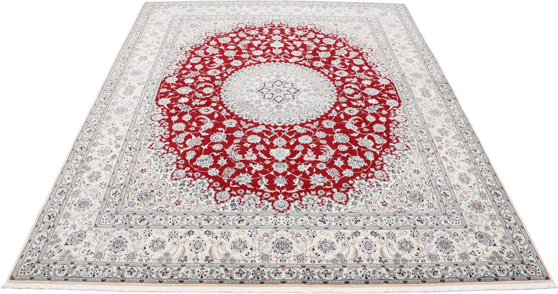 Alternative view of Nain Persian Rug 202 × 255 cm in Wool, hand-knotted