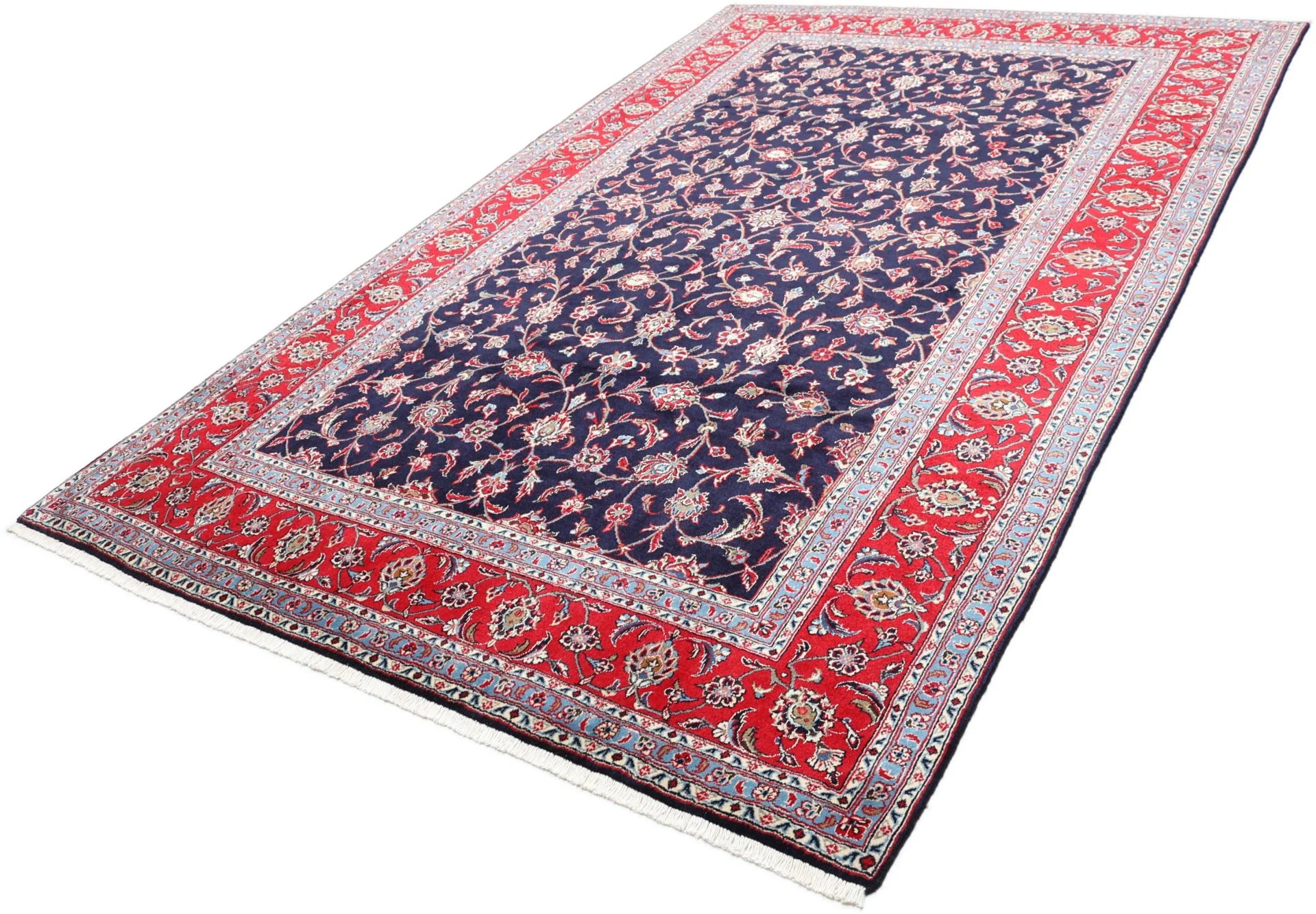 Kashan Persian Rug 197 × 299 cm in Wool & Silk, hand-knotted - Image 3