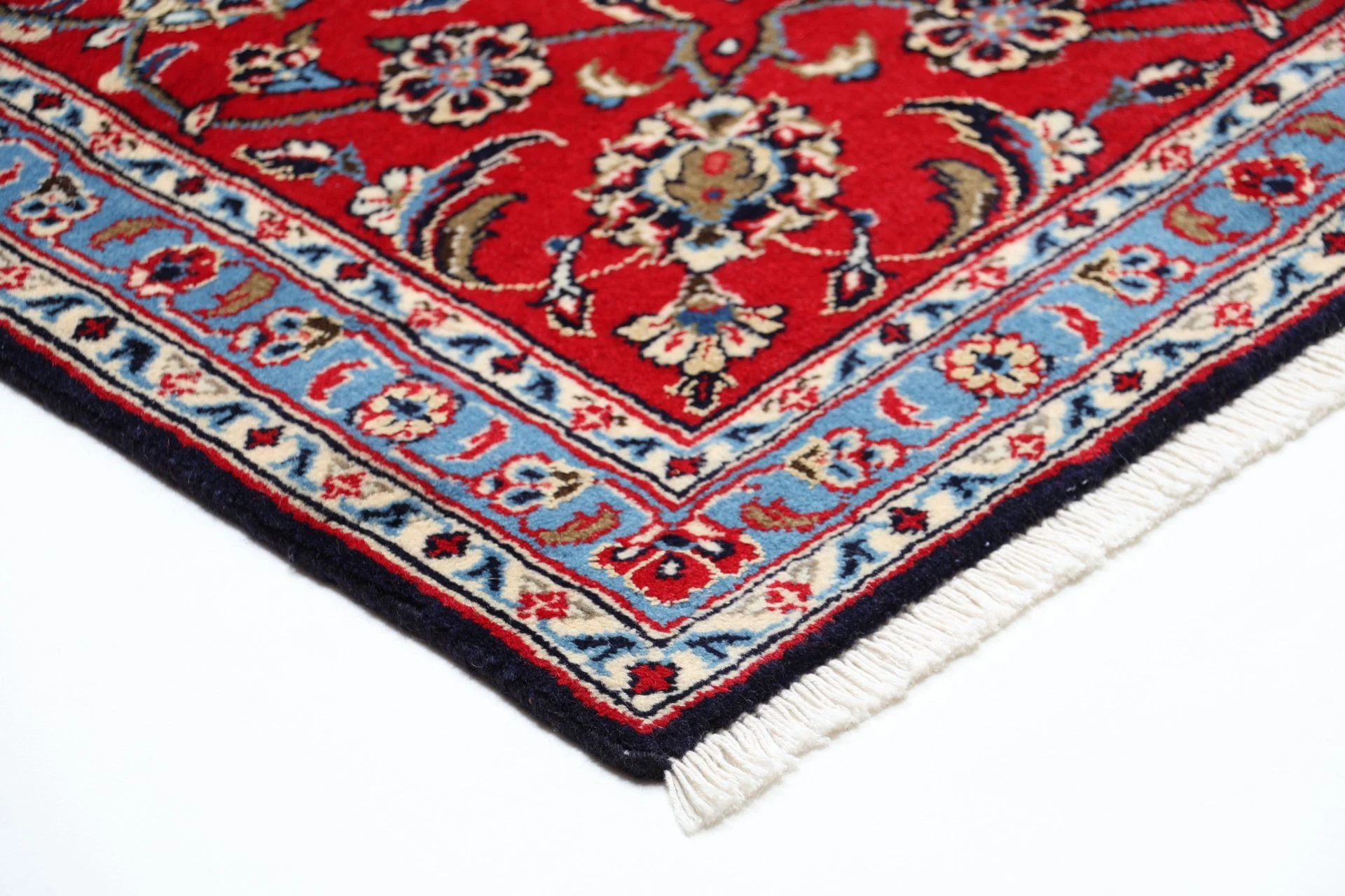 Kashan Persian Rug 197 × 299 cm in Wool & Silk, hand-knotted - Image 6
