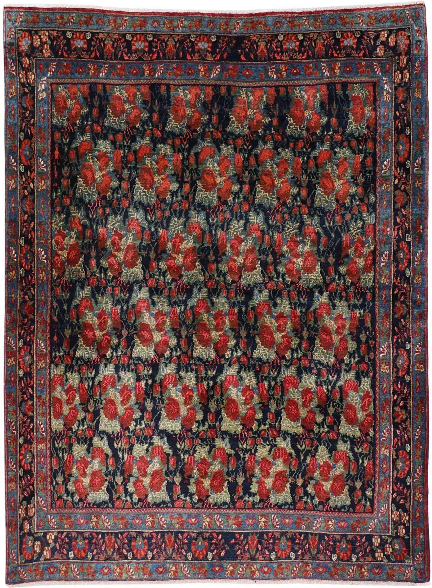 Persian Rug 163 × 218 cm in Wool, hand-knotted
