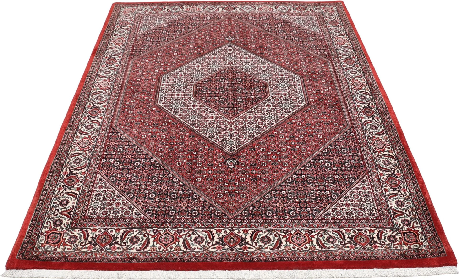 Alternative view of Wool & Silk Bijar Persian Rug 170 × 245 cm, hand-knotted