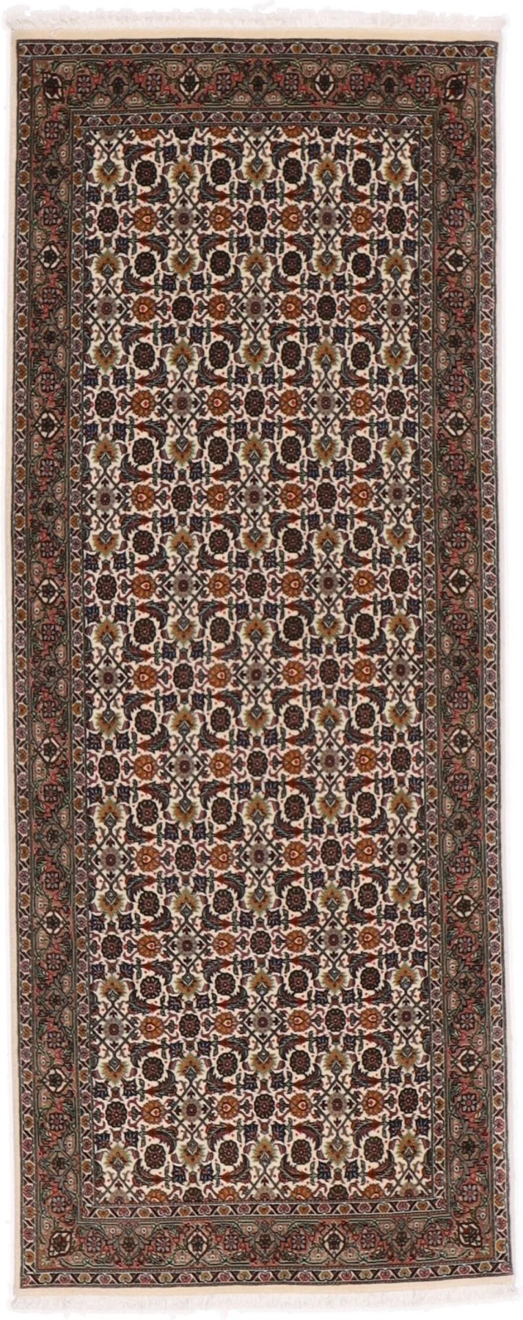 Wool Tabriz Persian Rug 78 × 200 cm, hand-knotted