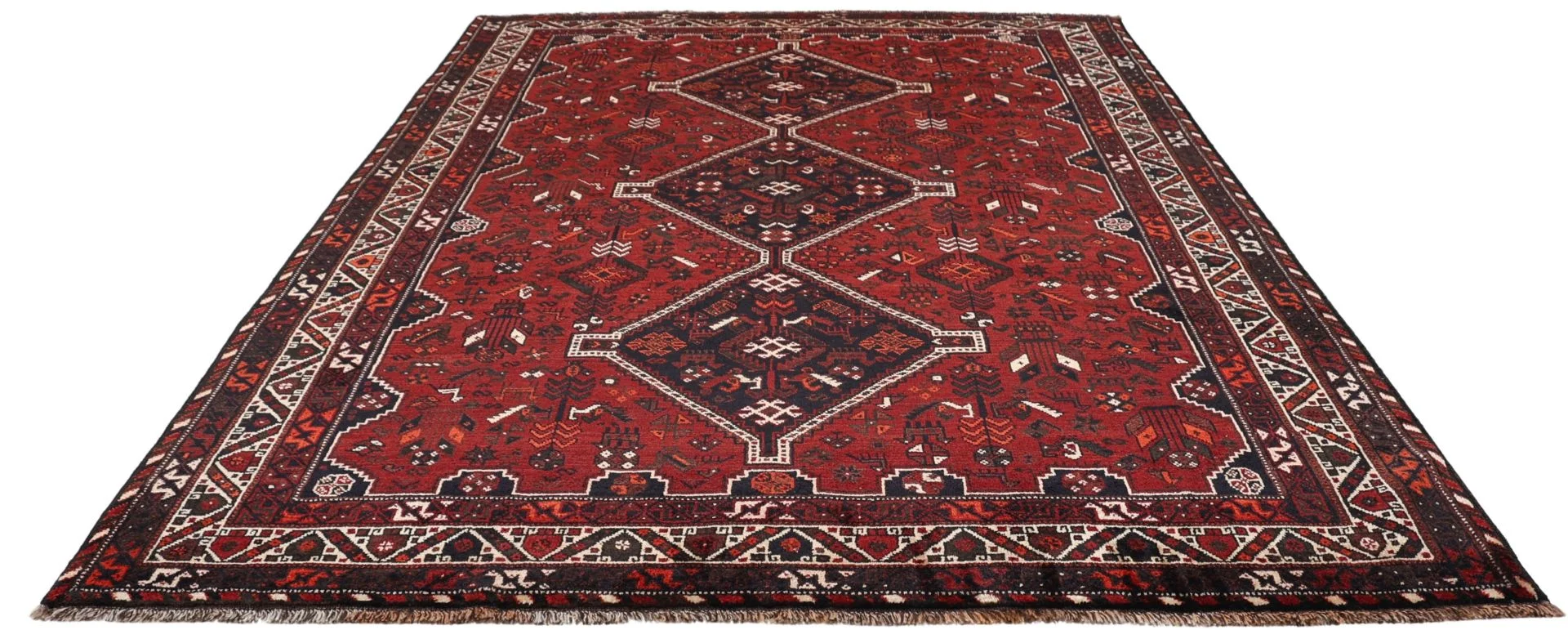Alternative view of Wool Qashqai Persian Rug 230 × 310 cm, hand-knotted
