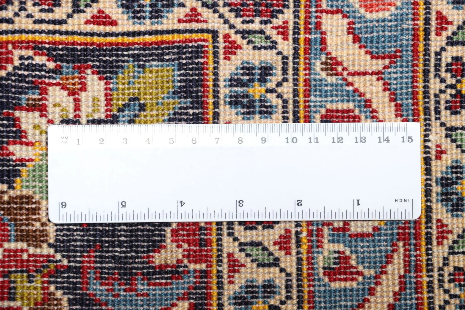 Hand-Knotted Kashan Persian Rug, 243 × 370 cm, Wool - Image 11