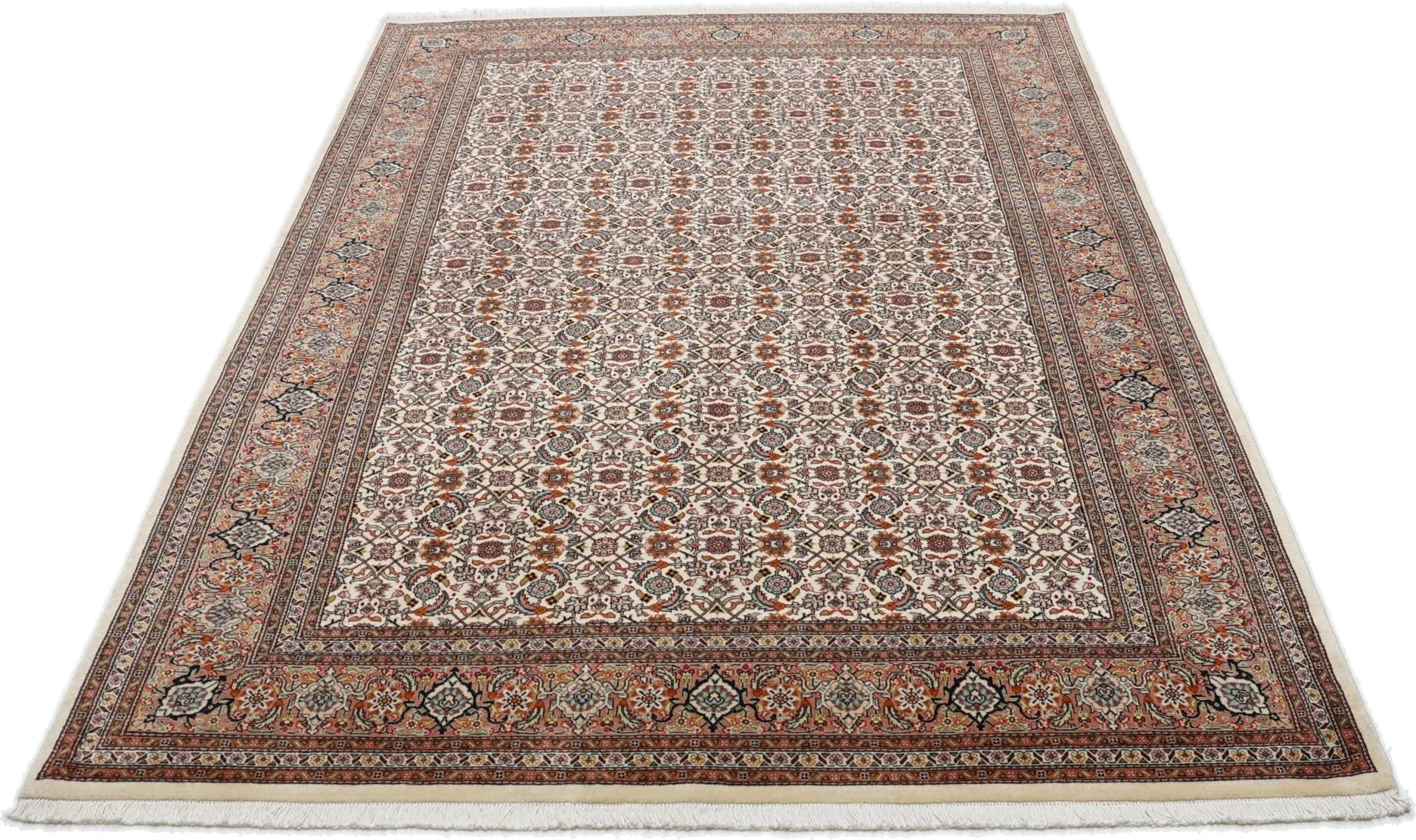 Alternative view of Tabriz Persian Rug 166 × 242 cm in Wool & Silk, hand-knotted