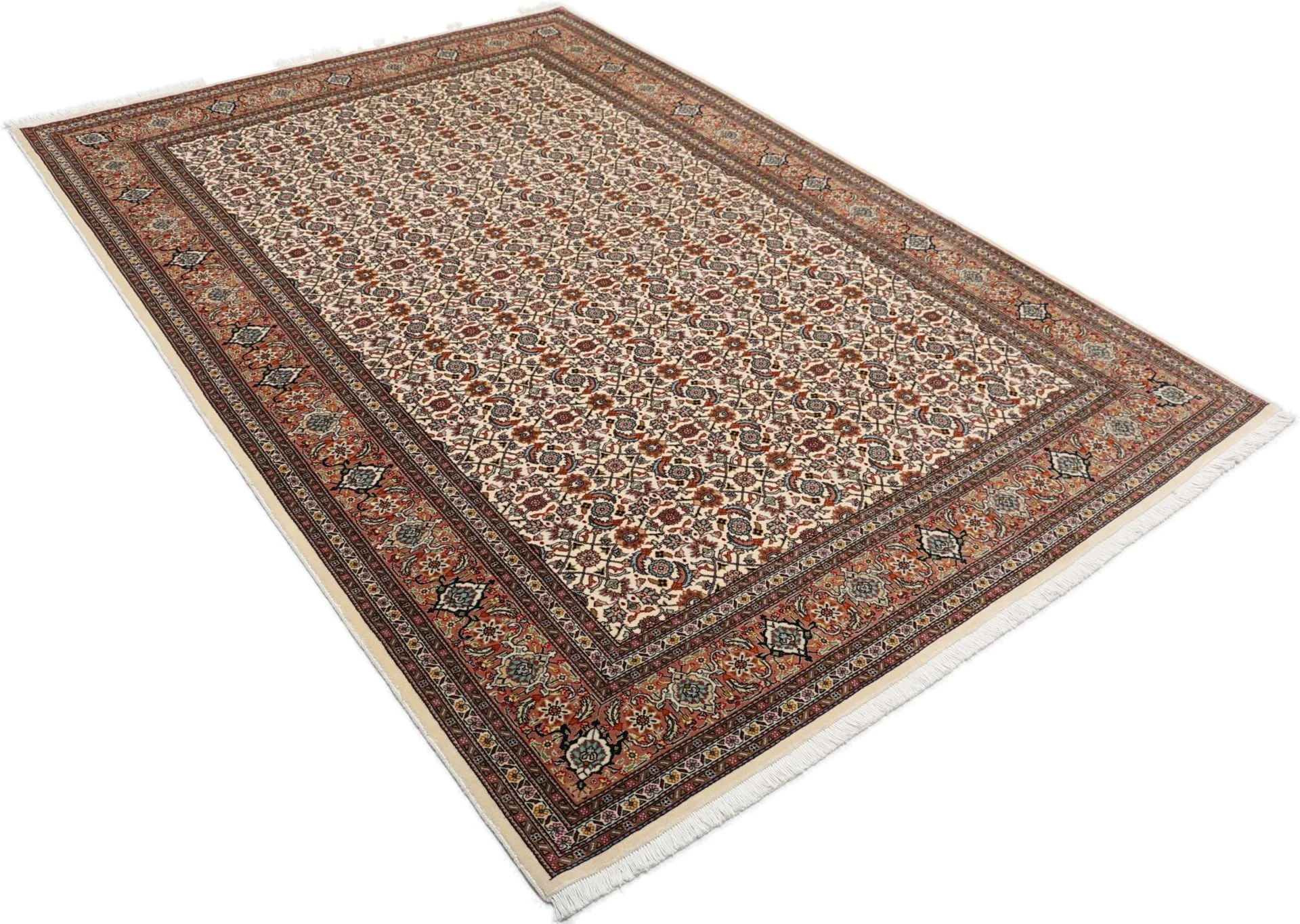 Tabriz Persian Rug 166 × 242 cm in Wool & Silk, hand-knotted - Image 4