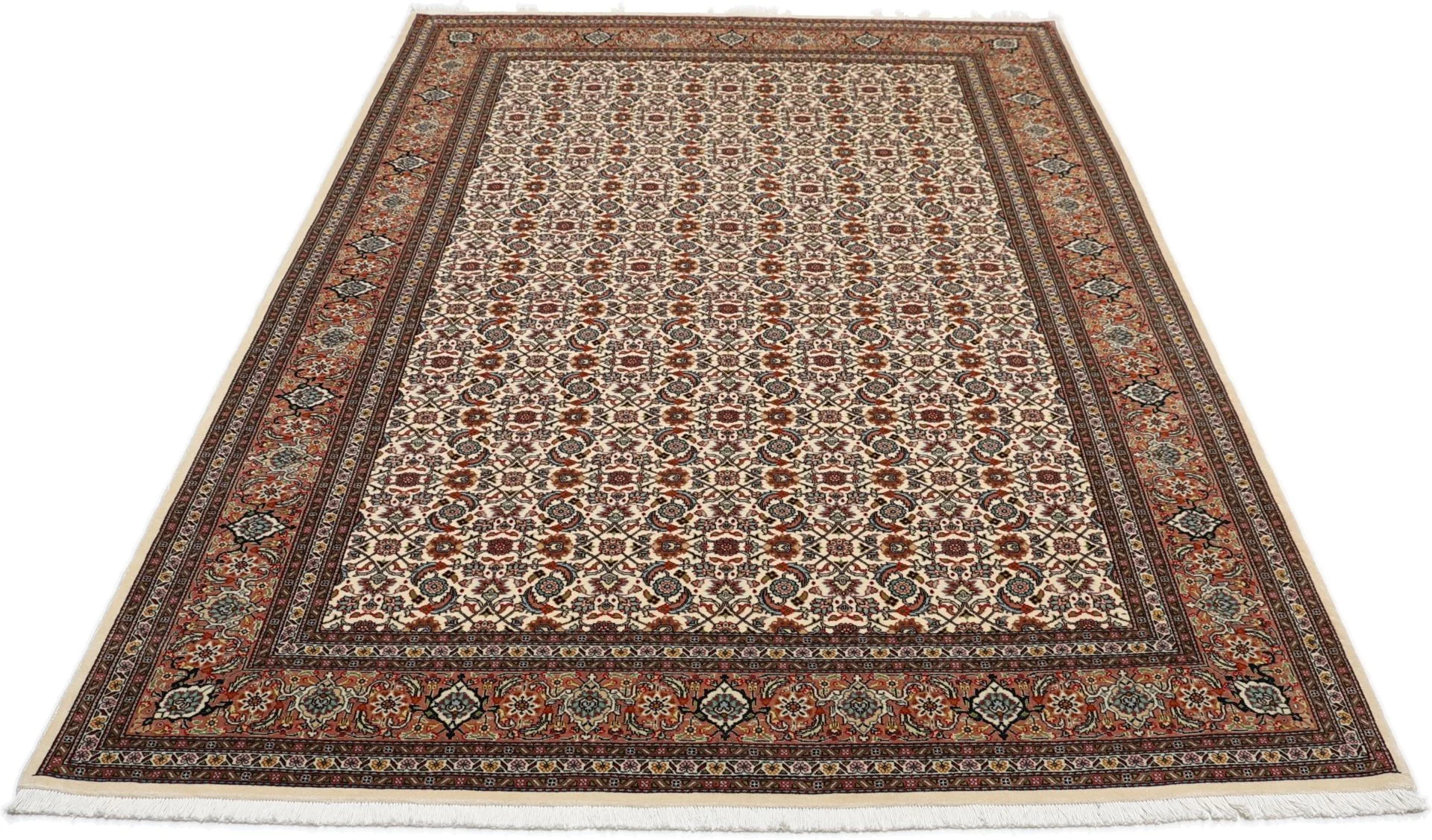 Tabriz Persian Rug 166 × 242 cm in Wool & Silk, hand-knotted - Image 7