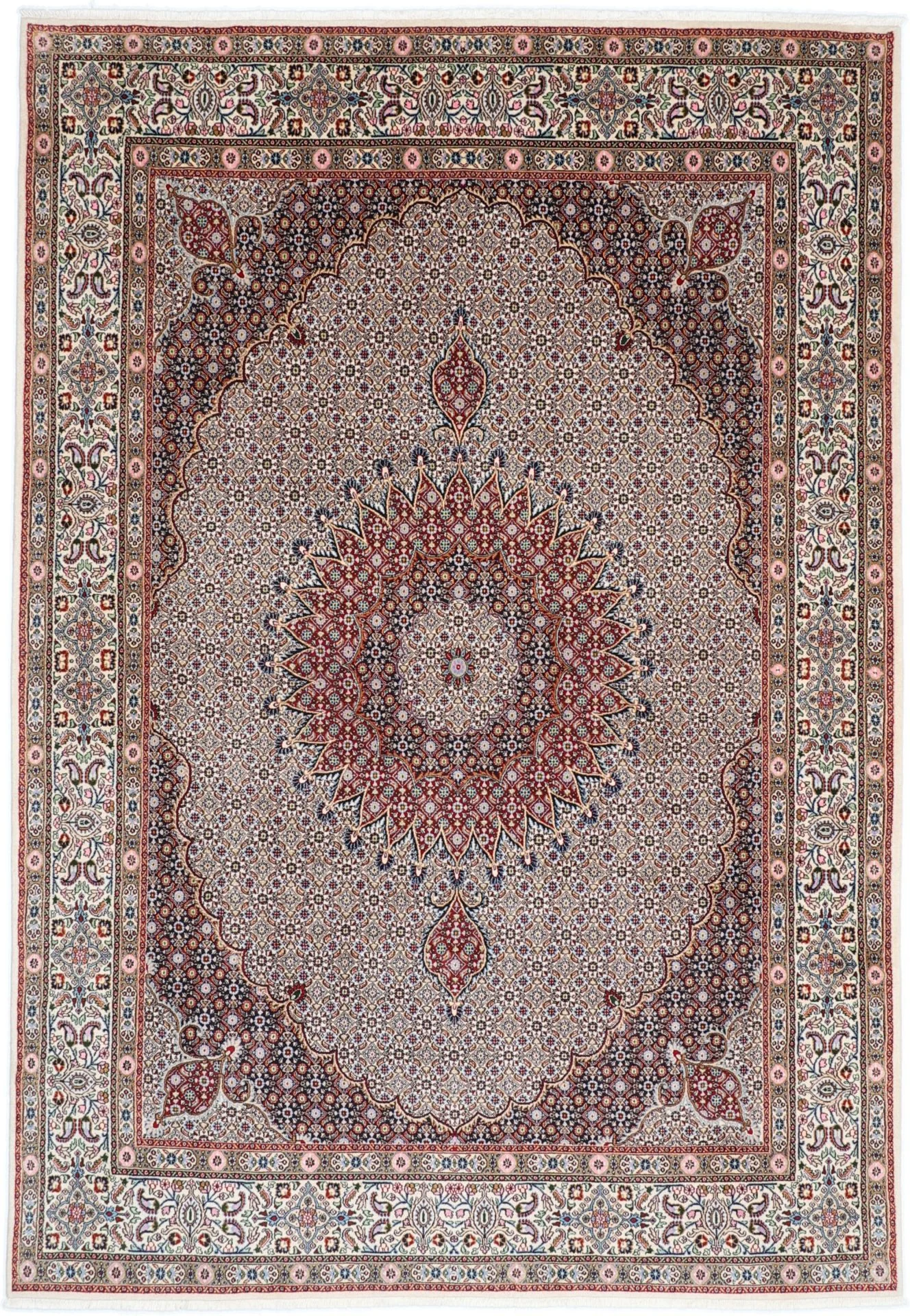 Moud Persian Rug 245 × 353 cm in Wool, hand-knotted