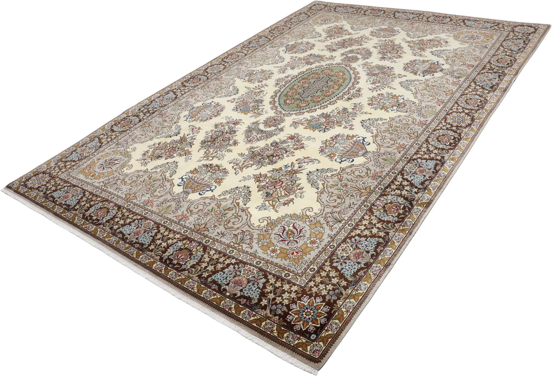 Wool Qom Persian Rug 232 × 360 cm, hand-knotted - Image 3