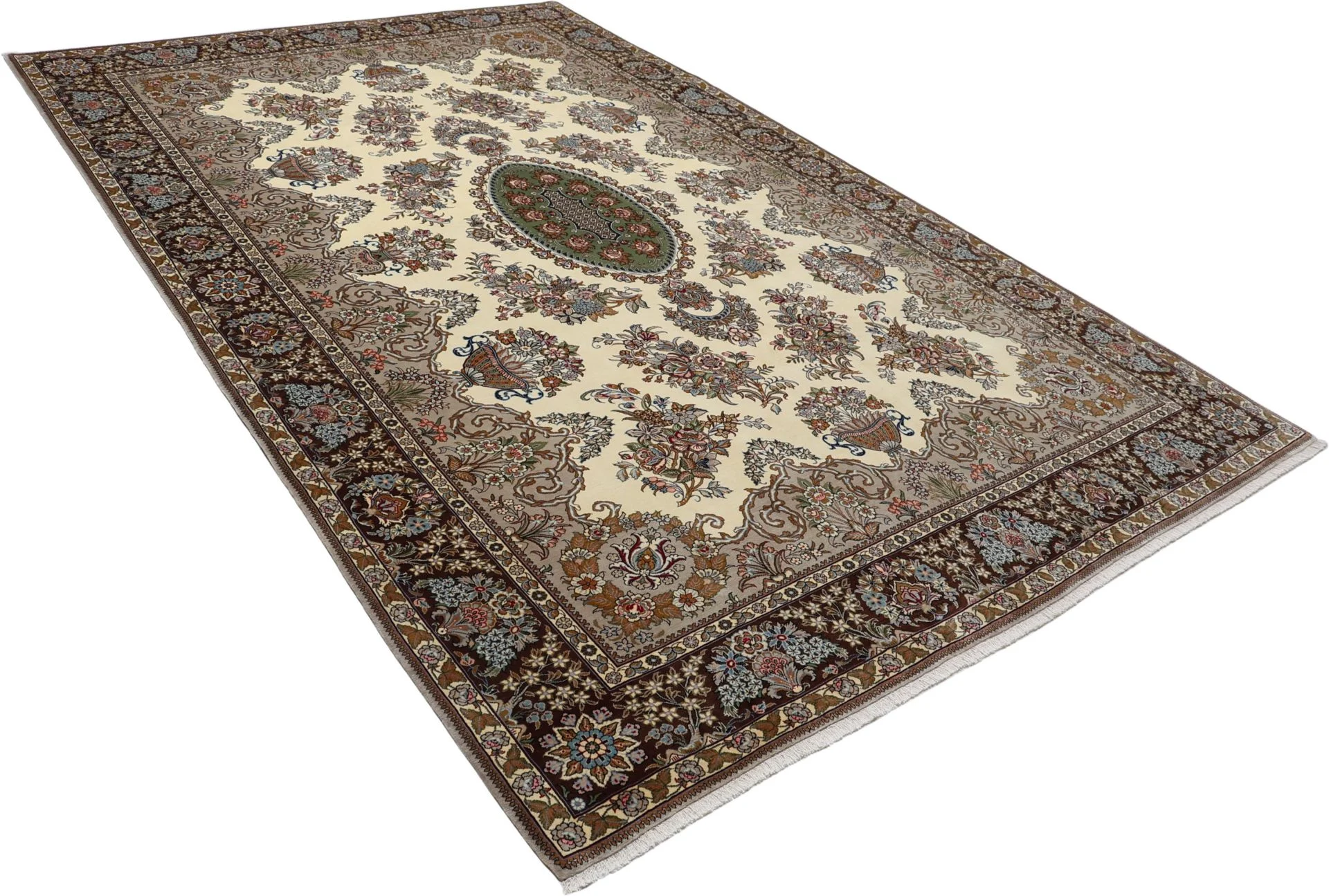 Wool Qom Persian Rug 232 × 360 cm, hand-knotted - Image 4