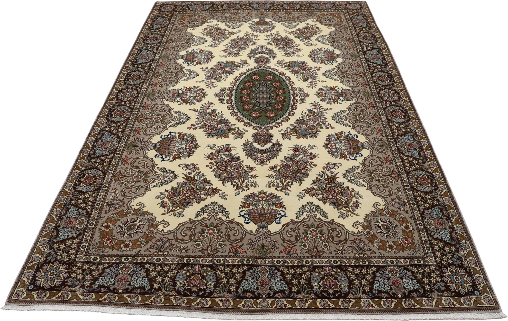 Wool Qom Persian Rug 232 × 360 cm, hand-knotted - Image 7