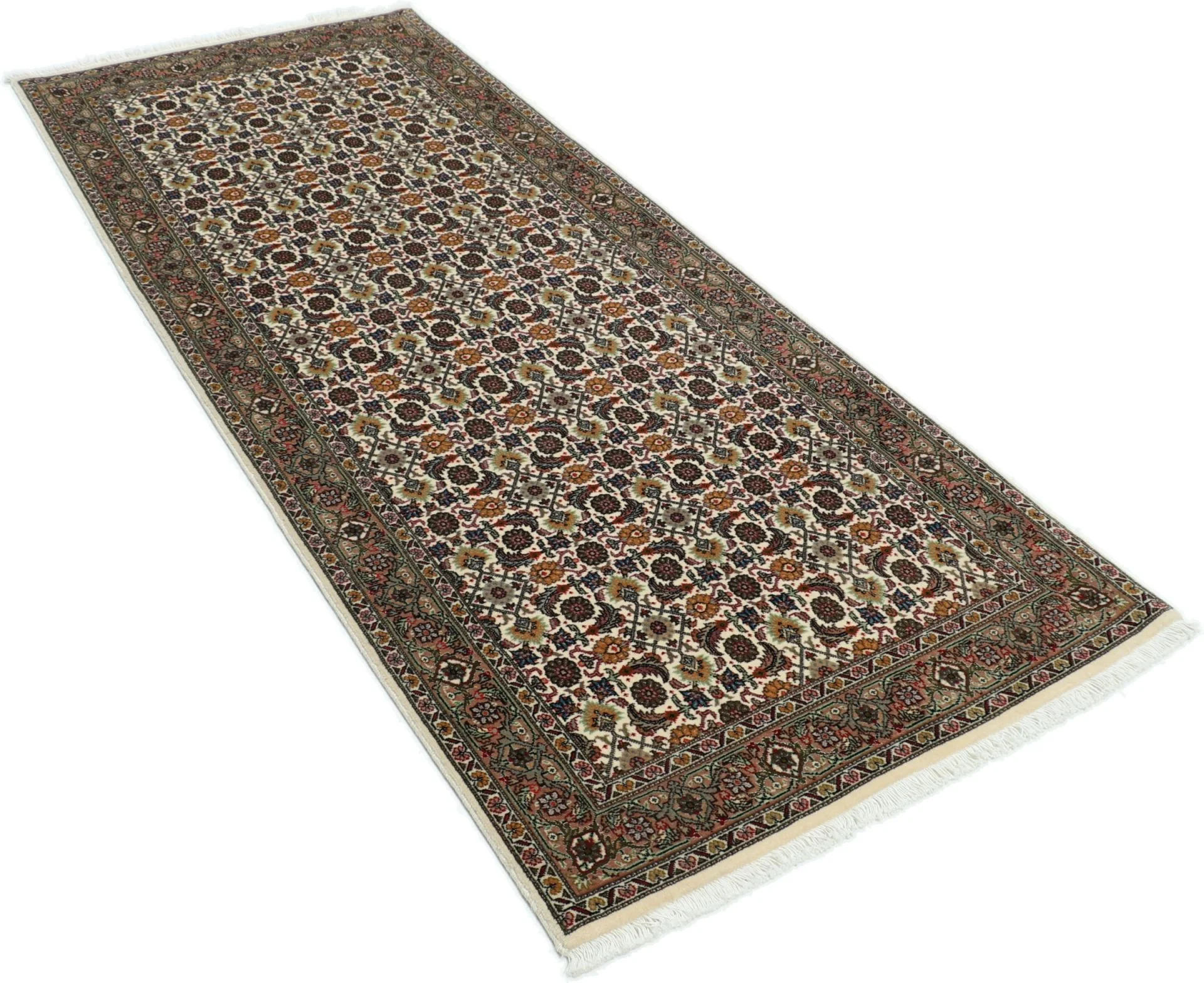 Wool Tabriz Persian Rug 78 × 200 cm, hand-knotted - Image 4
