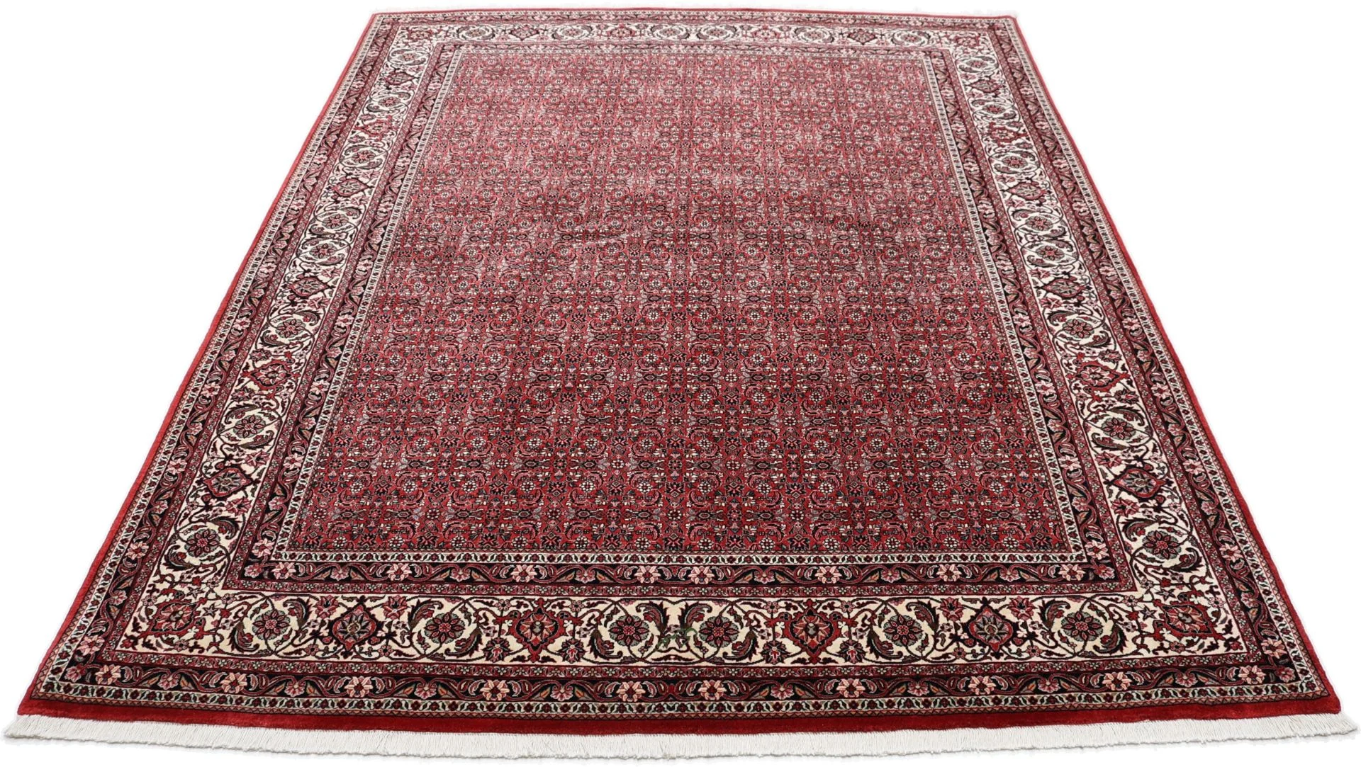 Alternative view of Hand-Knotted Bijar Persian Rug, 201 × 262 cm, Wool & Silk