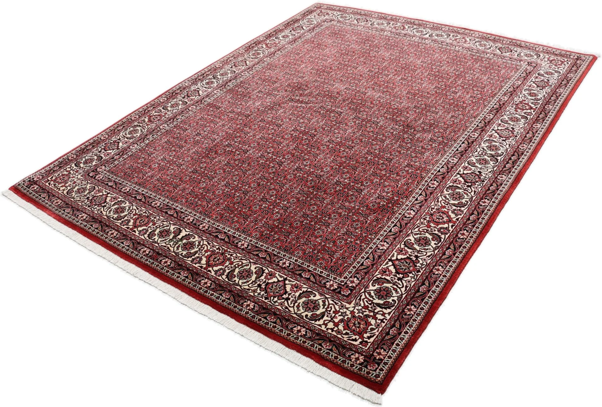 Hand-Knotted Bijar Persian Rug, 201 × 262 cm, Wool & Silk - Image 3