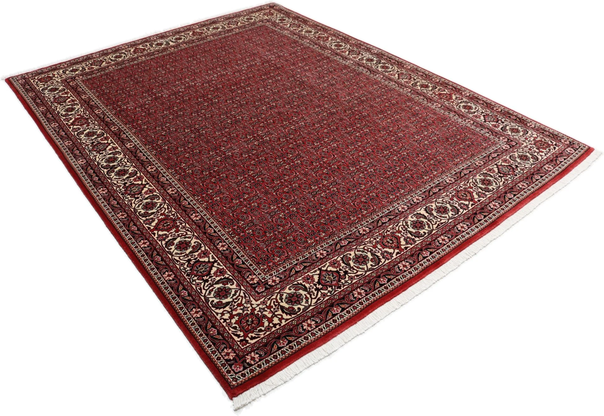 Hand-Knotted Bijar Persian Rug, 201 × 262 cm, Wool & Silk - Image 4